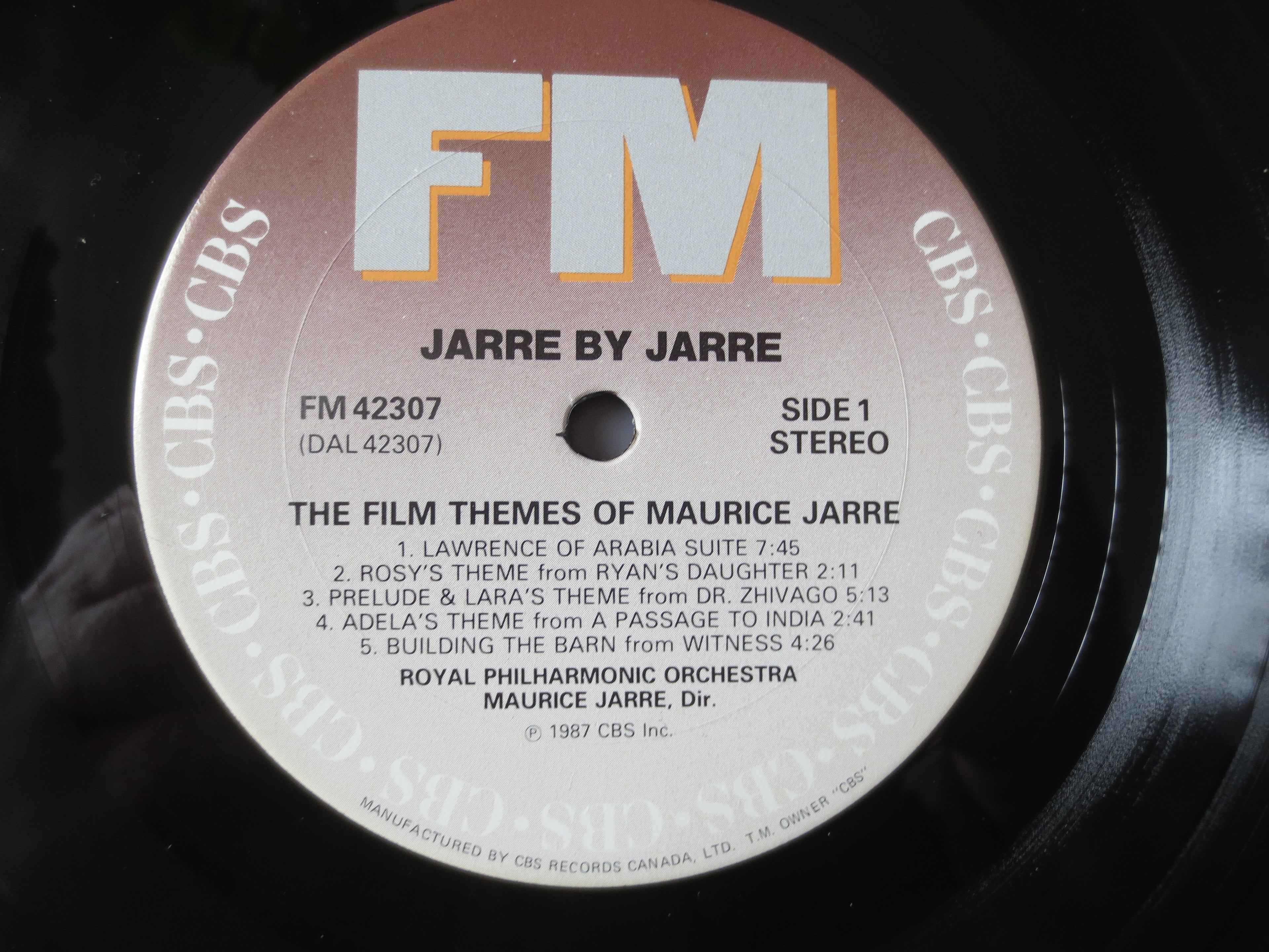 Maurice Jarre – Jarre by Jarre (1987) Vinyl LP