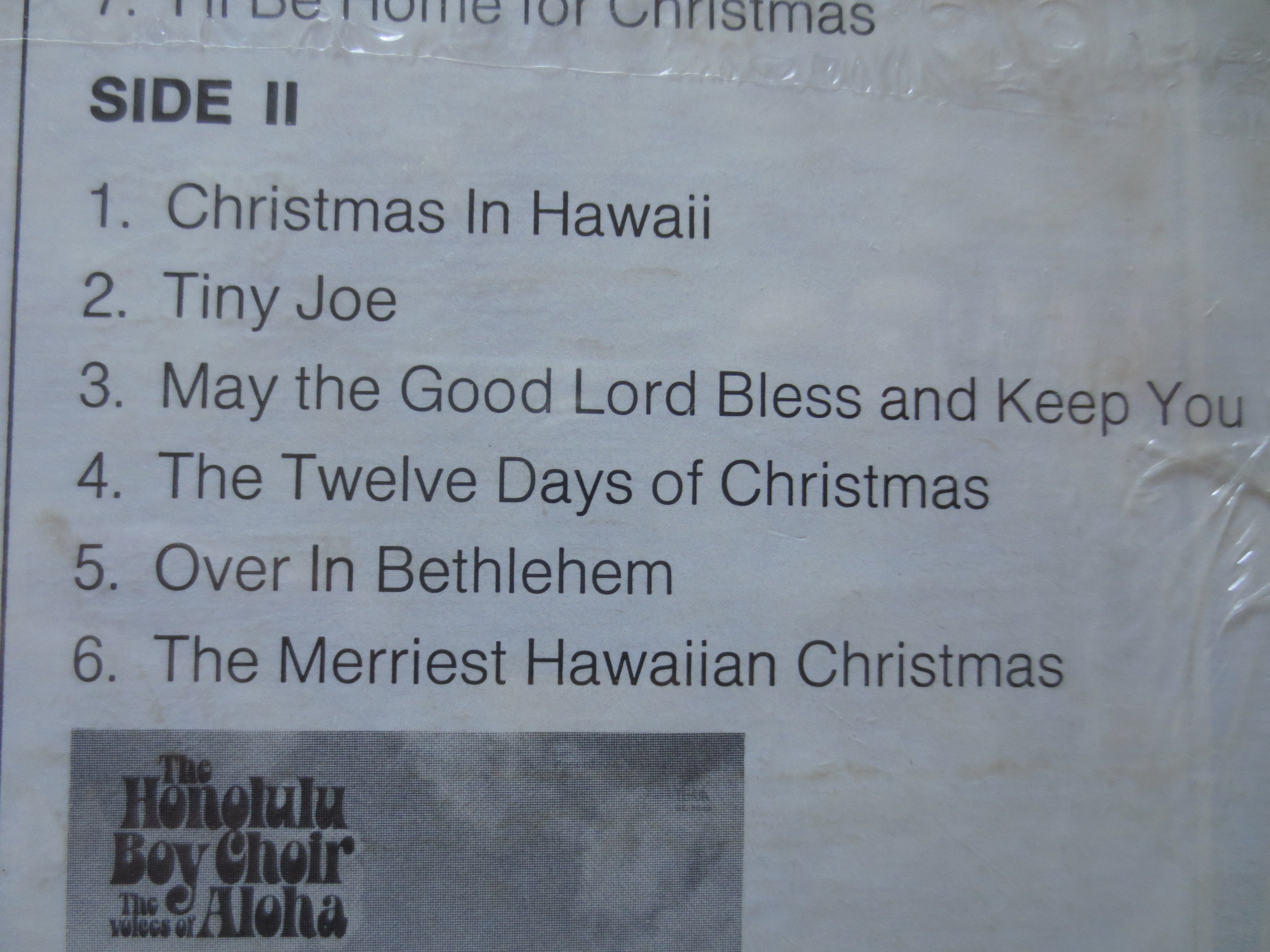 Honolulu Boy Choir – Christmas with the Honolulu Boy Choir (1980) Vinyl LP
