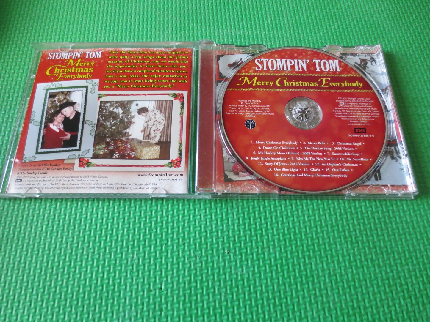 STOMPIN' TOM, CHRISTMAS Music, Christmas Tunes, Christmas Songs, Christmas Hymns, Music Cds, Christmas Cds, Compact Discs