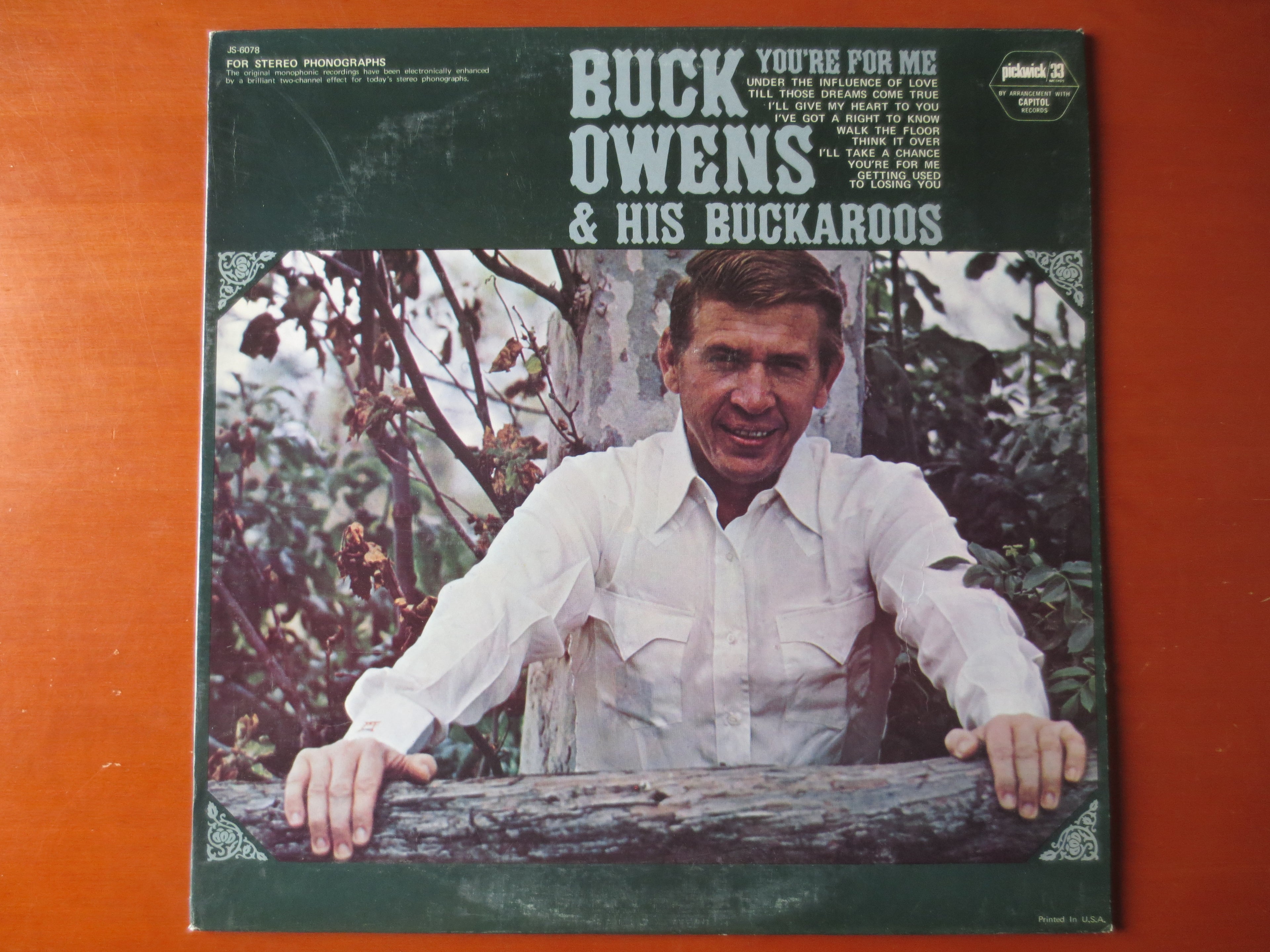 Buck Owens – You're For Me (1969) Vinyl LP
