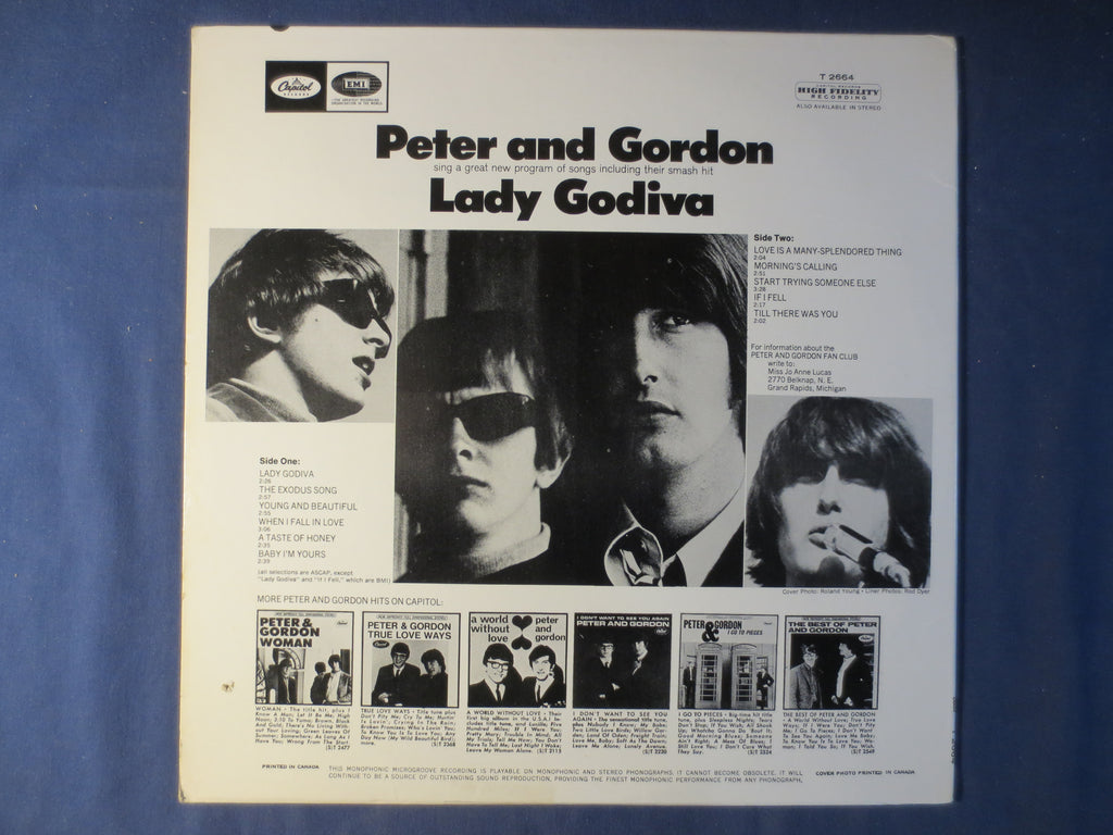 Peter and Gordon – Lady Godiva (1967) Vinyl LP