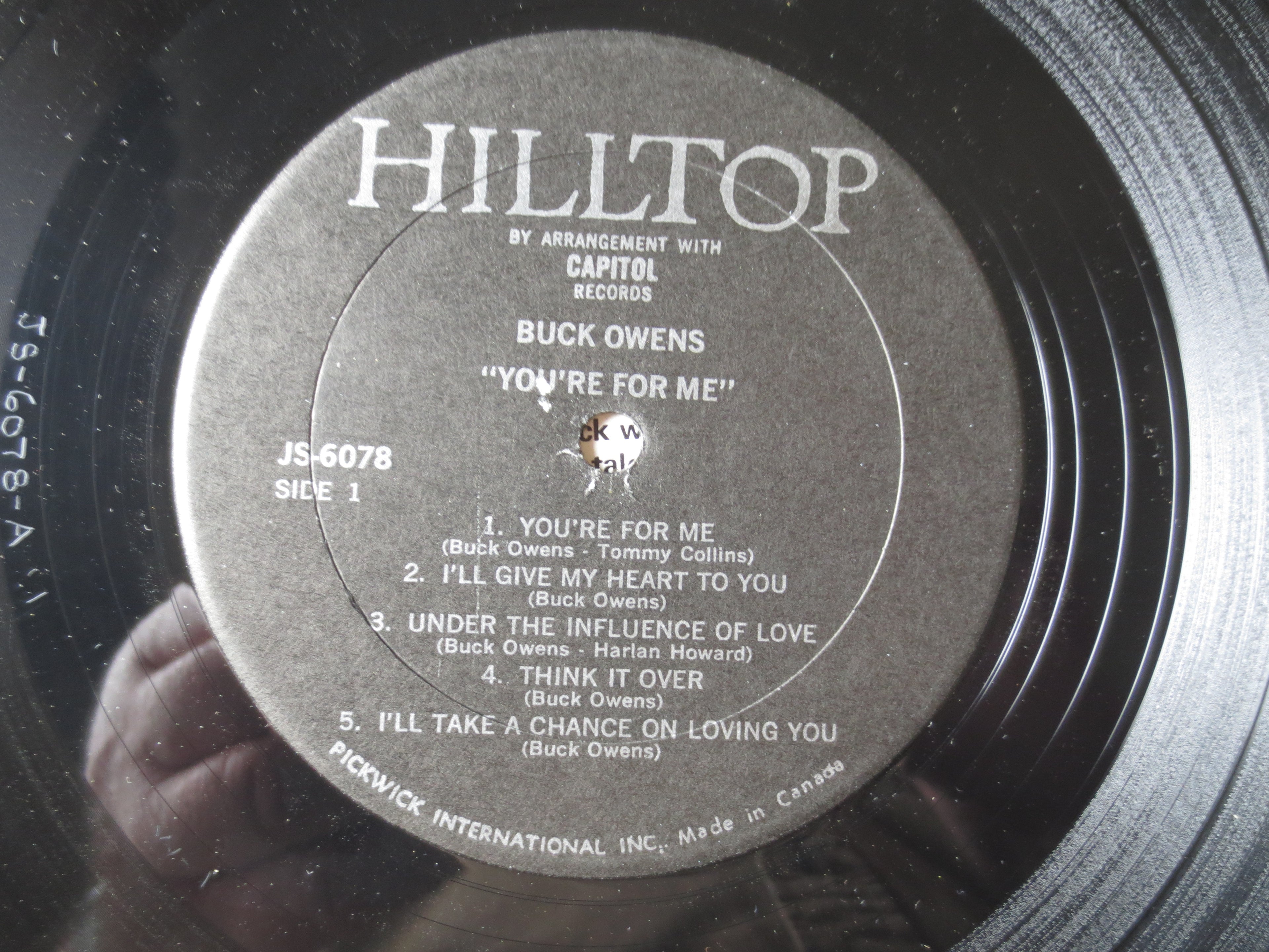 Buck Owens – You're For Me (1969) Vinyl LP