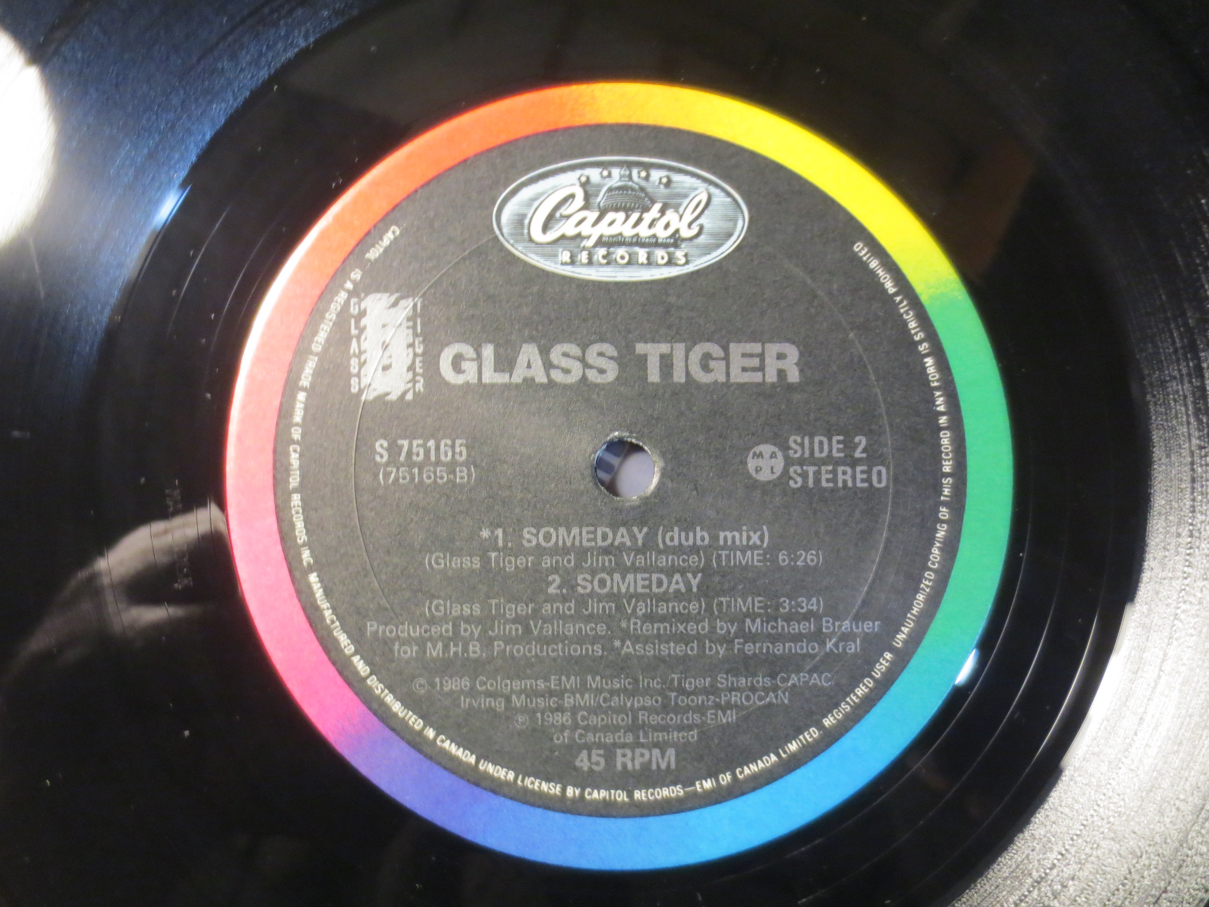 Glass Tiger – Someday (1986) Vinyl EP