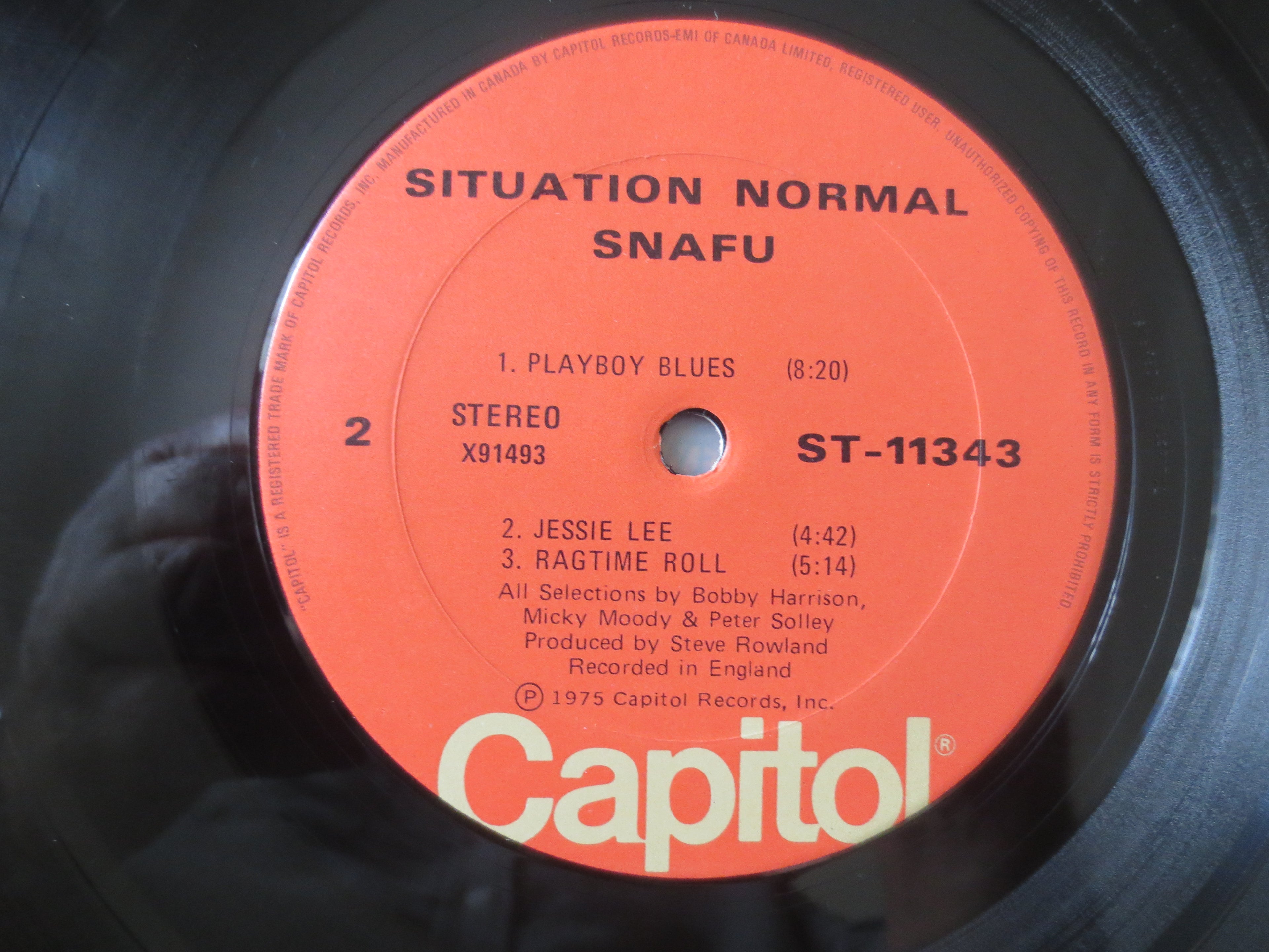 Snafu – Situation Normal (1974) Vinyl LP