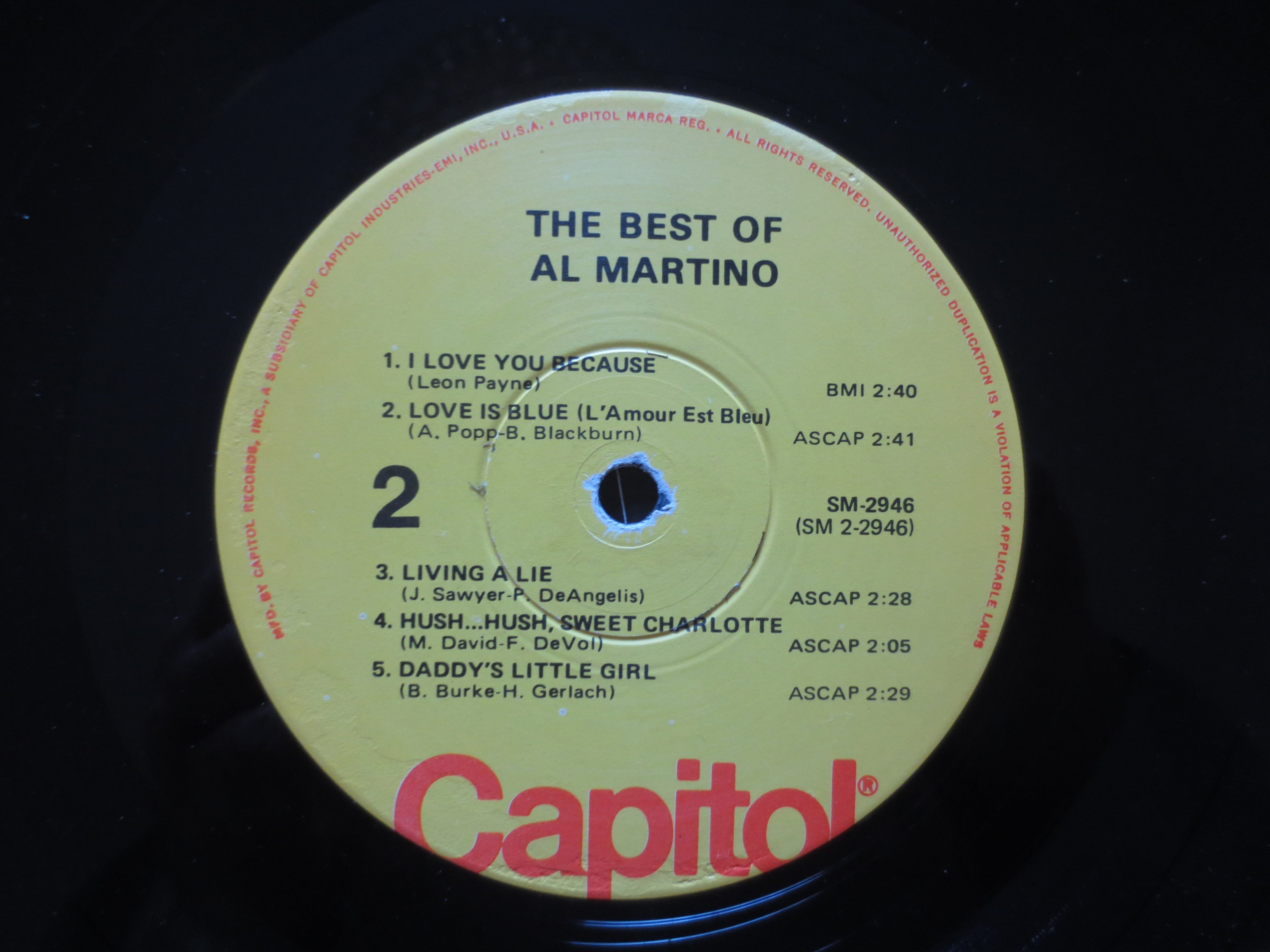 Al Martino – Best Of (1968) Vinyl LP