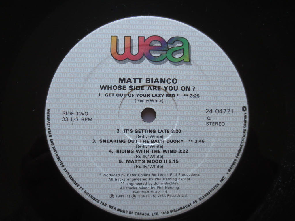 Matt Bianco – Whose Side Are You On (1984) Vinyl LP