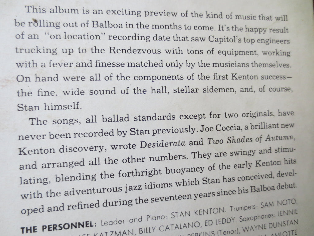 Stan Kenton – Rendezvous with Kenton (1958) Vinyl LP