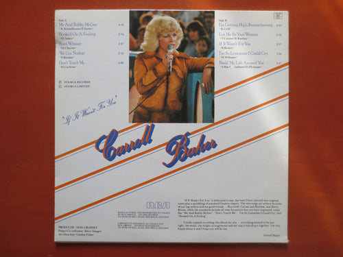 Carroll Baker – If It Wasn't for You (1978) Vinyl LP
