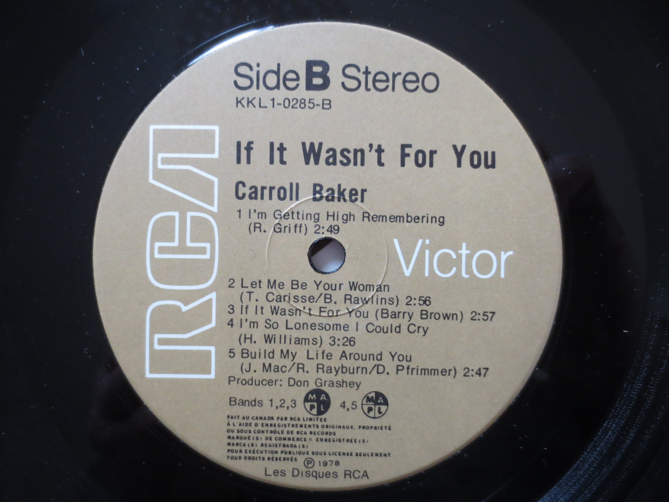 Carroll Baker – If It Wasn't for You (1978) Vinyl LP