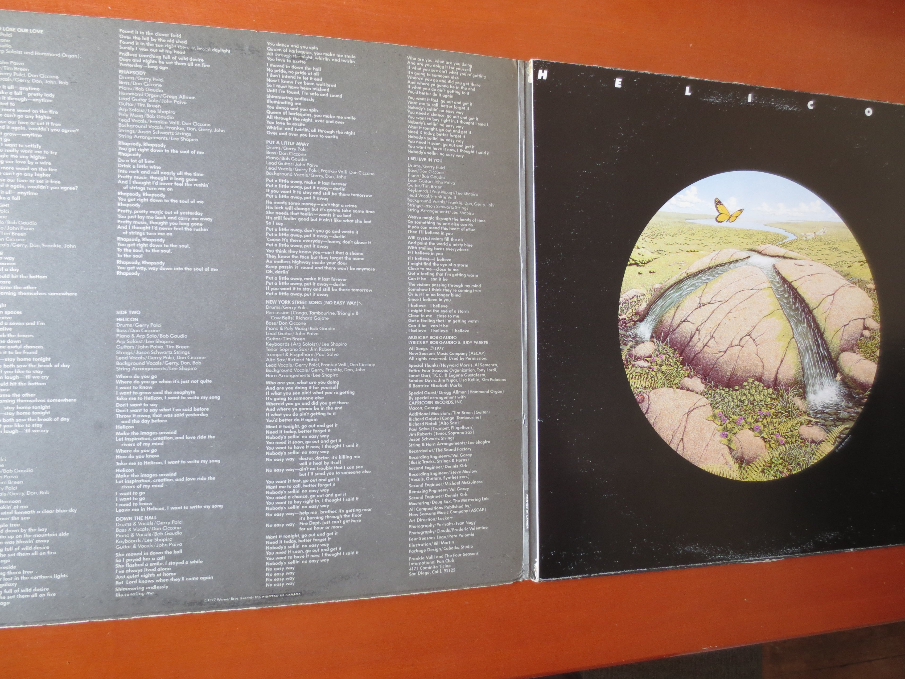 Frankie Valli & The Four Seasons – Helicon (1977) Vinyl LP
