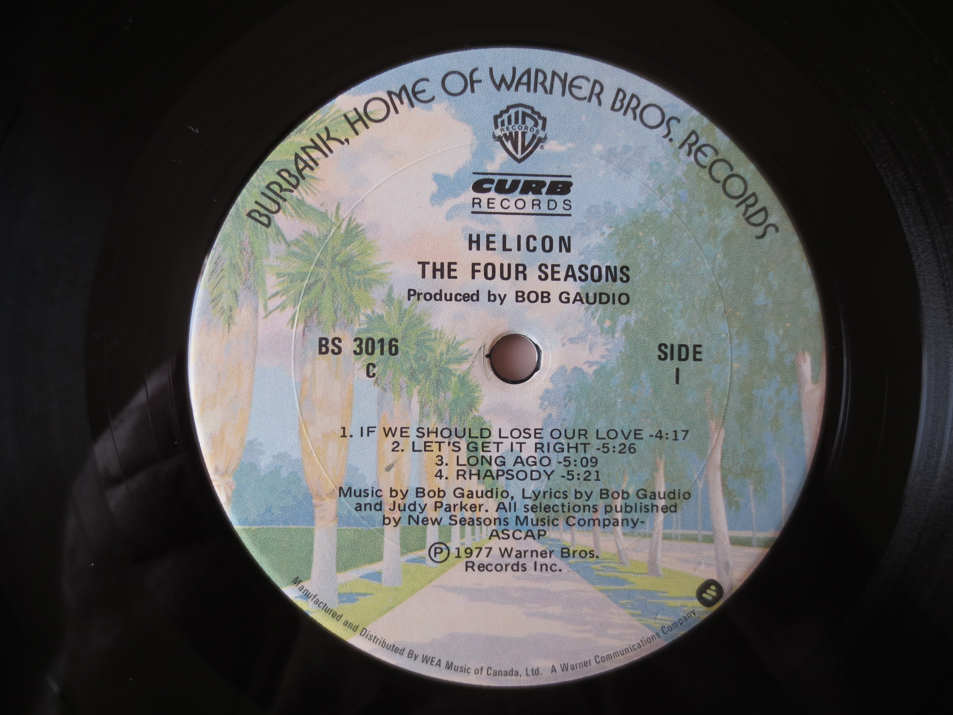 Frankie Valli & The Four Seasons – Helicon (1977) Vinyl LP