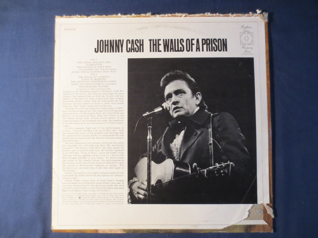Johnny Cash – The Walls of a Prison (1970) Vinyl LP