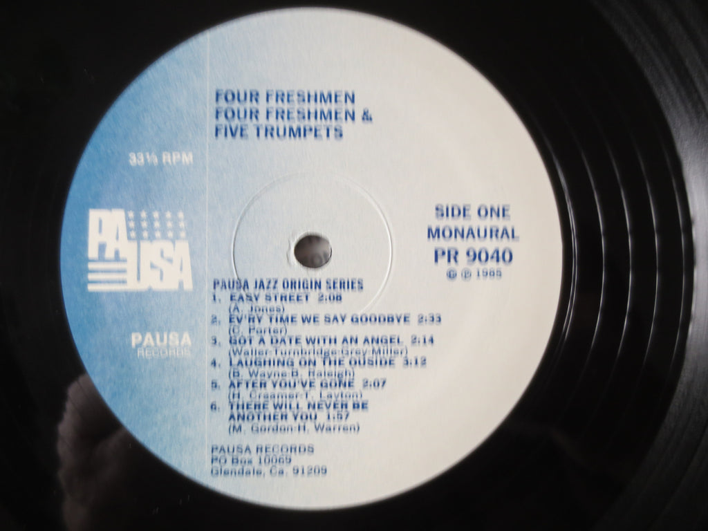 The FOUR FRESHMEN, Five Trombones, Vintage Album, 1985 Record, Vinyl Lp