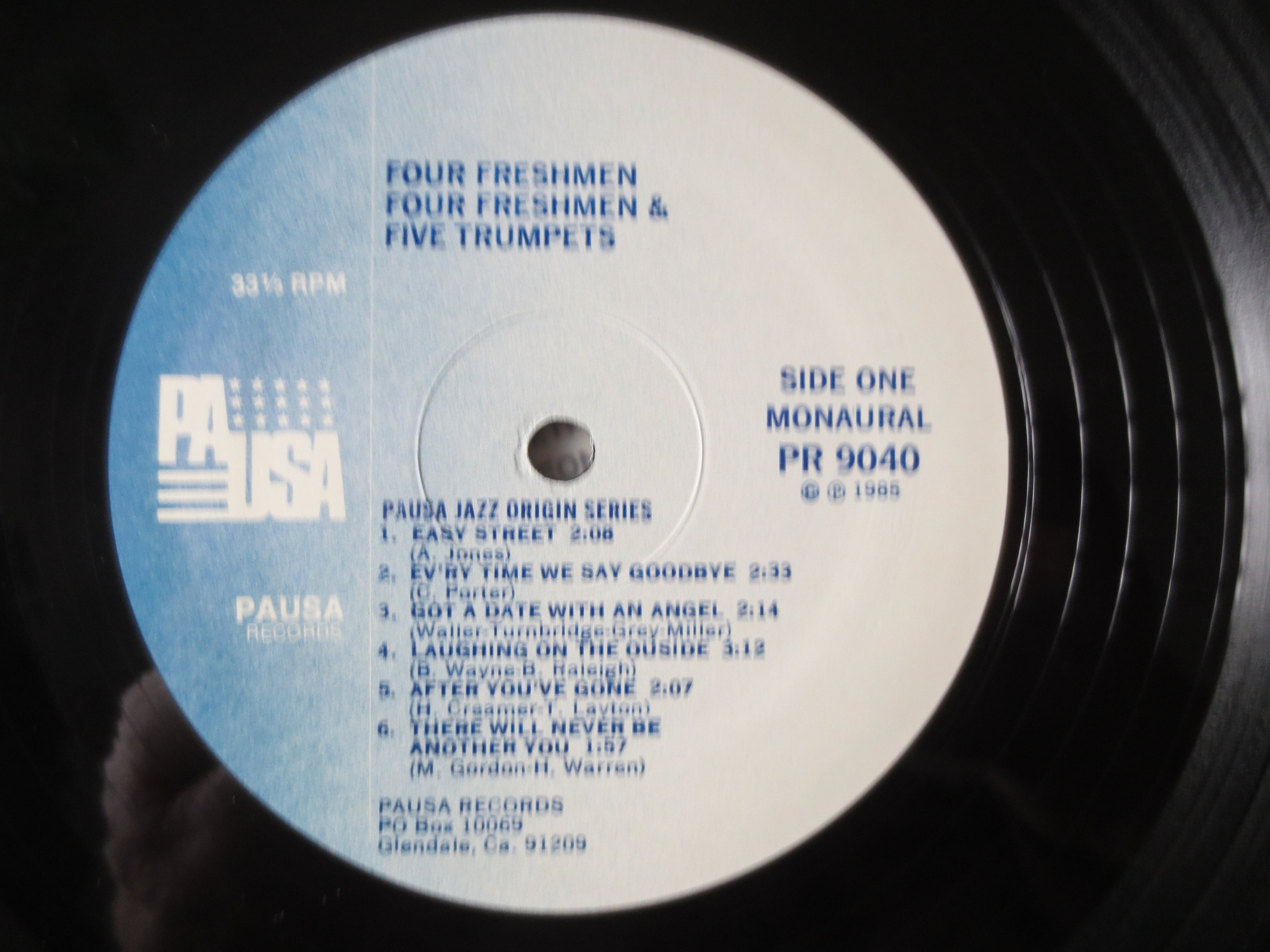 The FOUR FRESHMEN, Five Trombones, Vintage Album, 1985 Record, Vinyl Lp