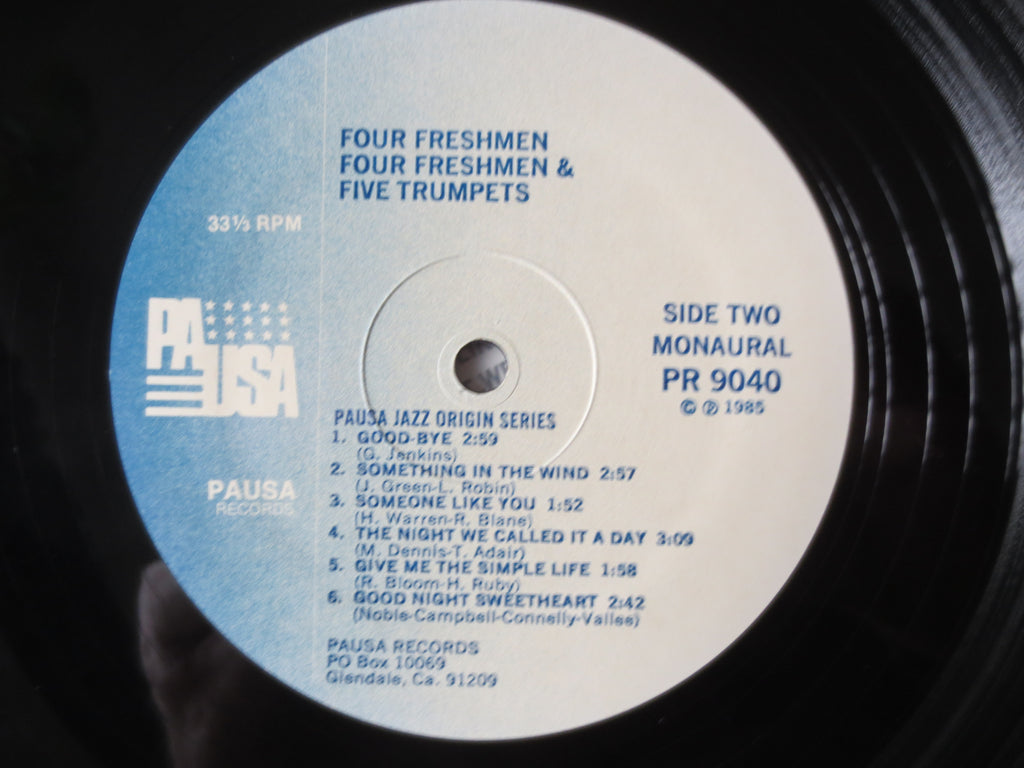 The FOUR FRESHMEN, Five Trombones, Vintage Album, 1985 Record, Vinyl Lp