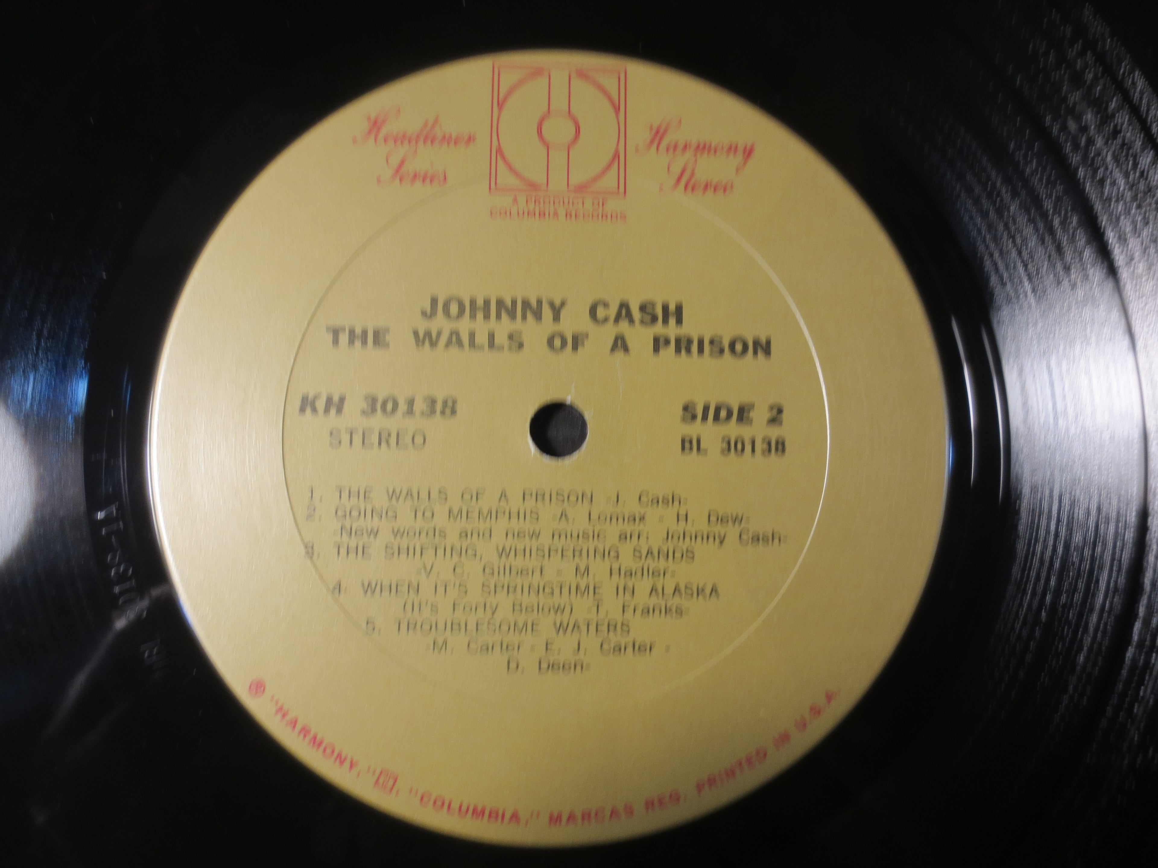 Johnny Cash – The Walls of a Prison (1970) Vinyl LP