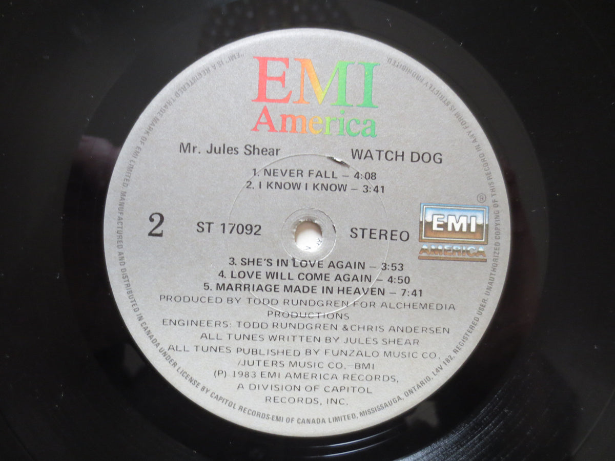 Jules Shear – Watch Dog (1983) Vinyl LP