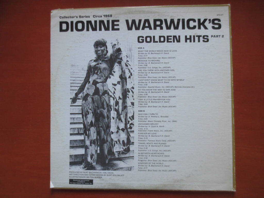 Dionne Warwicke – Golden Hits (1970) Vinyl LP