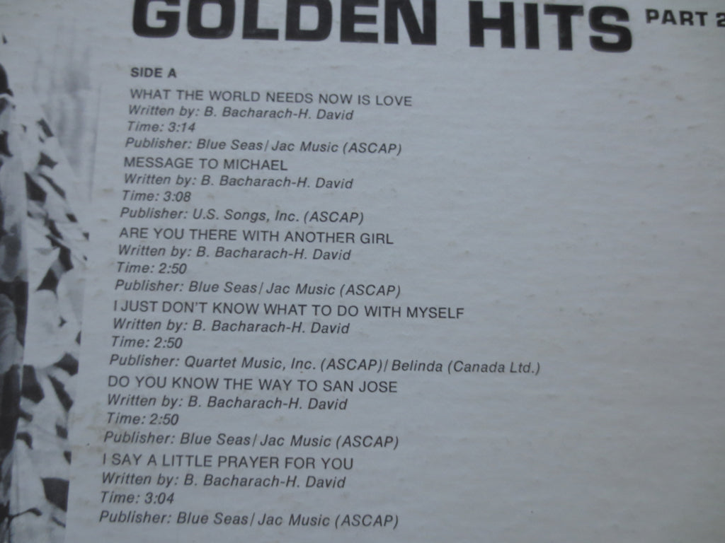 Dionne Warwicke – Golden Hits (1970) Vinyl LP