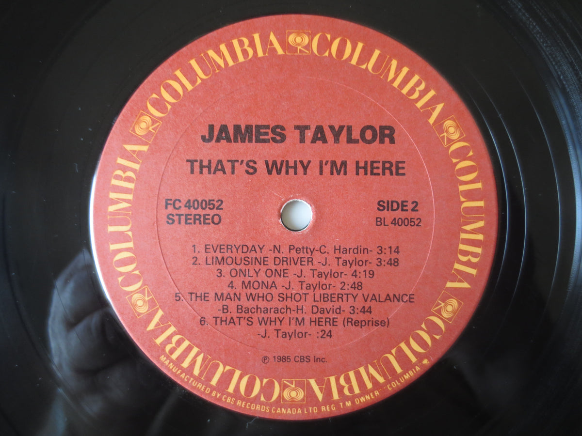 James Taylor – That's Why I'm Here (1985) Vinyl LP