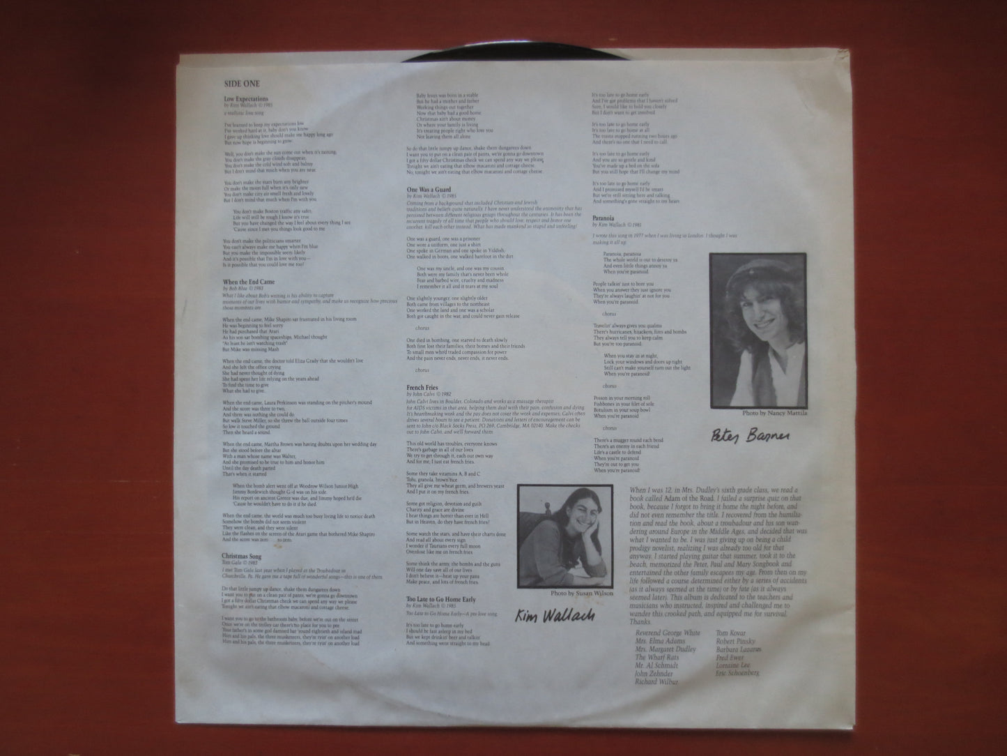 KIM WALLACH, PADDLE on the Rahway, Kim Wallach Records, Vintage Vinyl, Kim Wallach Albums, Vinyl Records, Lps, 1985 Records