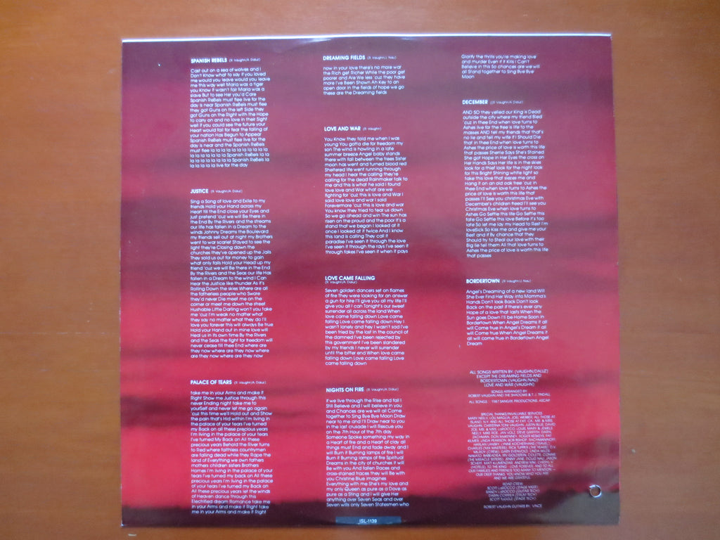Robert Vaughn & the Shadows – Love and War (1987) Vinyl LP