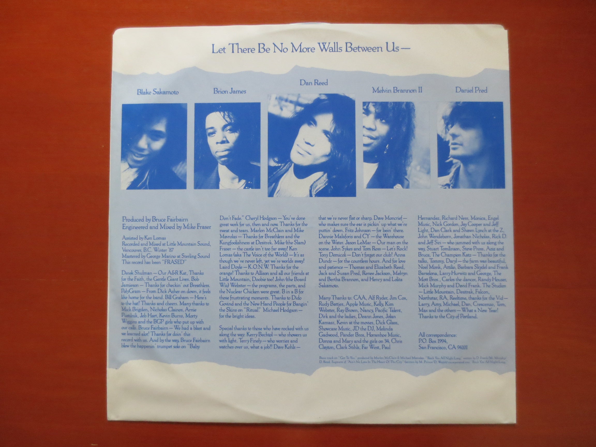 Dan Reed Network – Dan Reed Network (1988) Vinyl LP