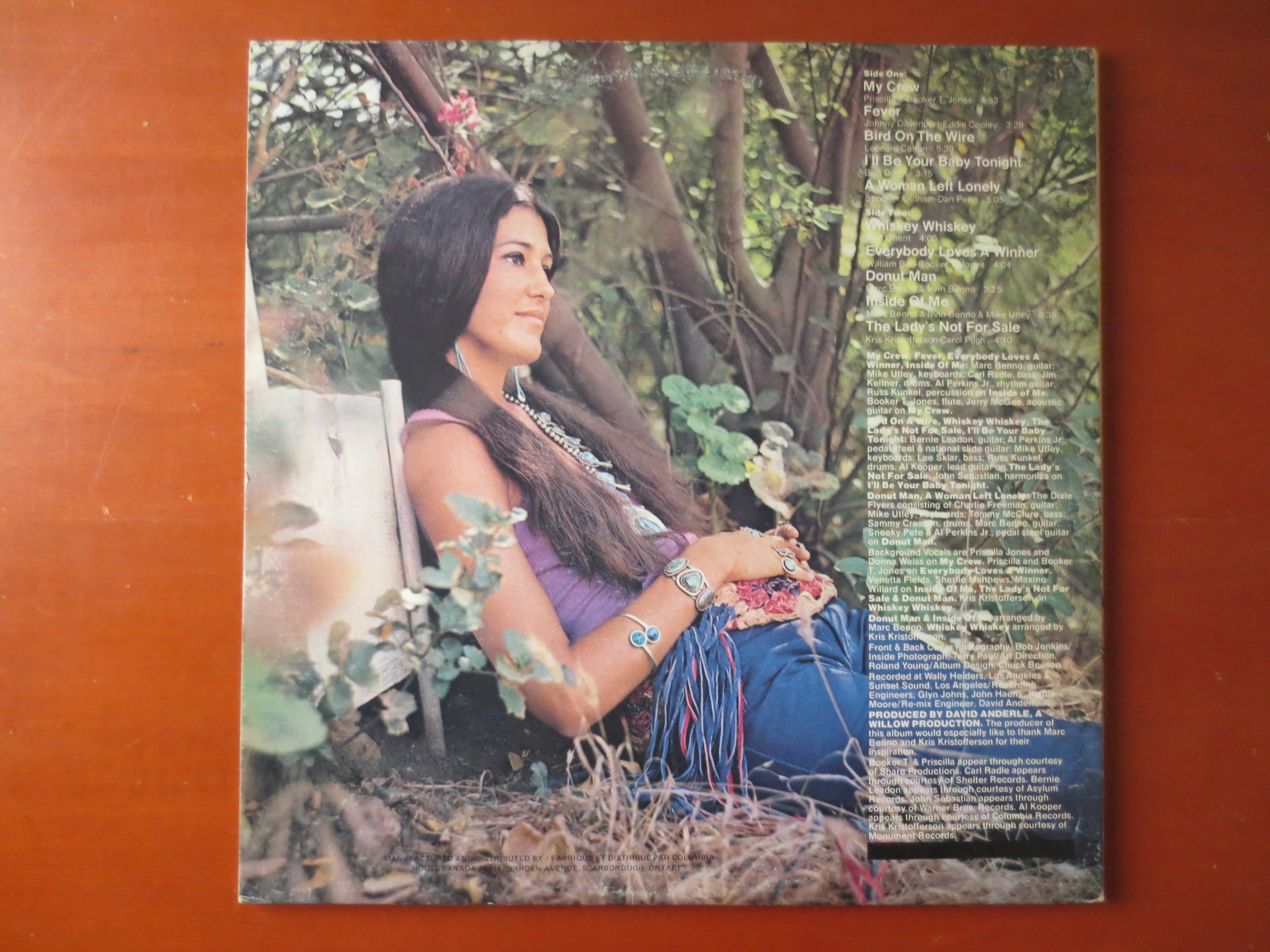 Rita Coolidge – The Lady's Not for Sale (1972) Vinyl LP
