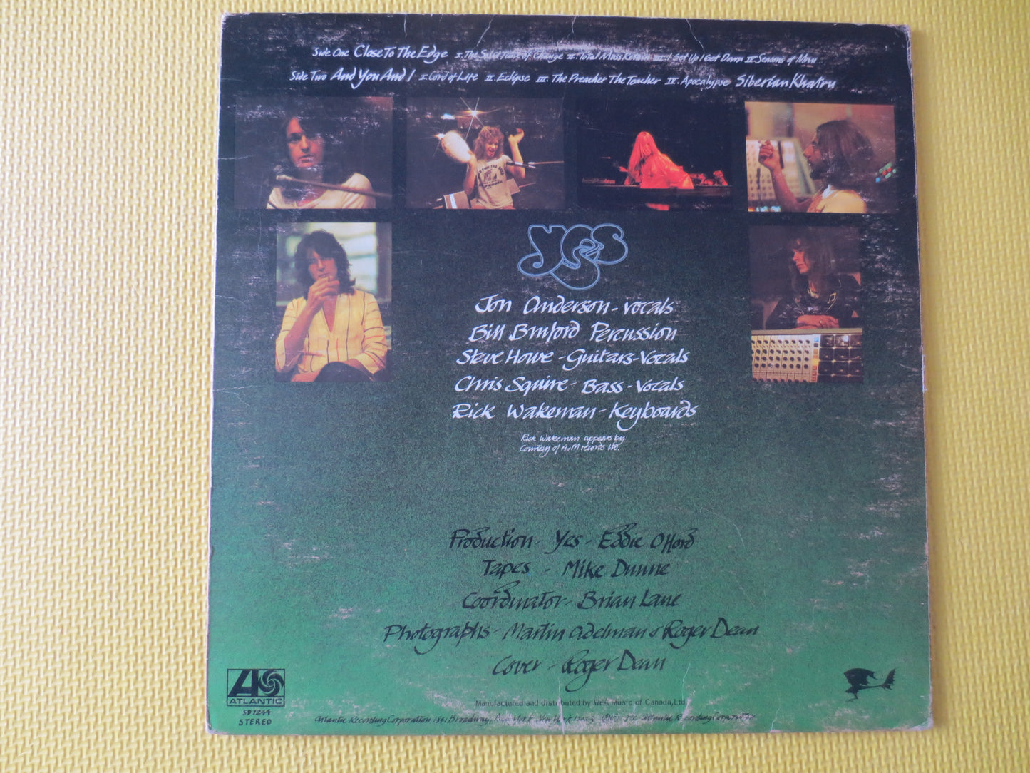 YES Record, Close To the EDGE, YES Album, Yes Vinyl, Yes Lp, Vintage Vinyl, Rock Record, Rock Vinyl, Vinyl Lp, 1972 Records