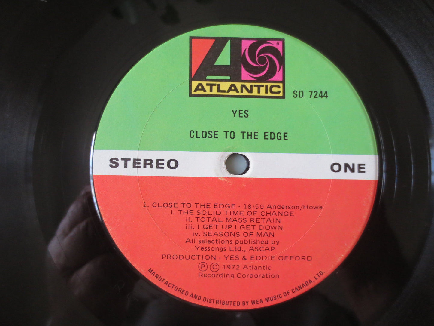 YES Record, Close To the EDGE, YES Album, Yes Vinyl, Yes Lp, Vintage Vinyl, Rock Record, Rock Vinyl, Vinyl Lp, 1972 Records