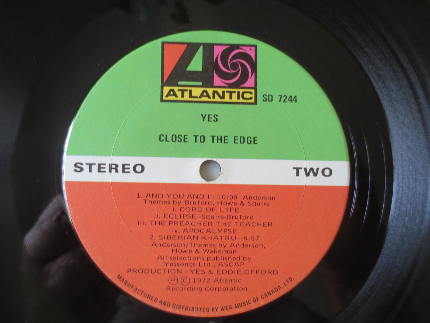 YES Record, Close To the EDGE, YES Album, Yes Vinyl, Yes Lp, Vintage Vinyl, Rock Record, Rock Vinyl, Vinyl Lp, 1972 Records