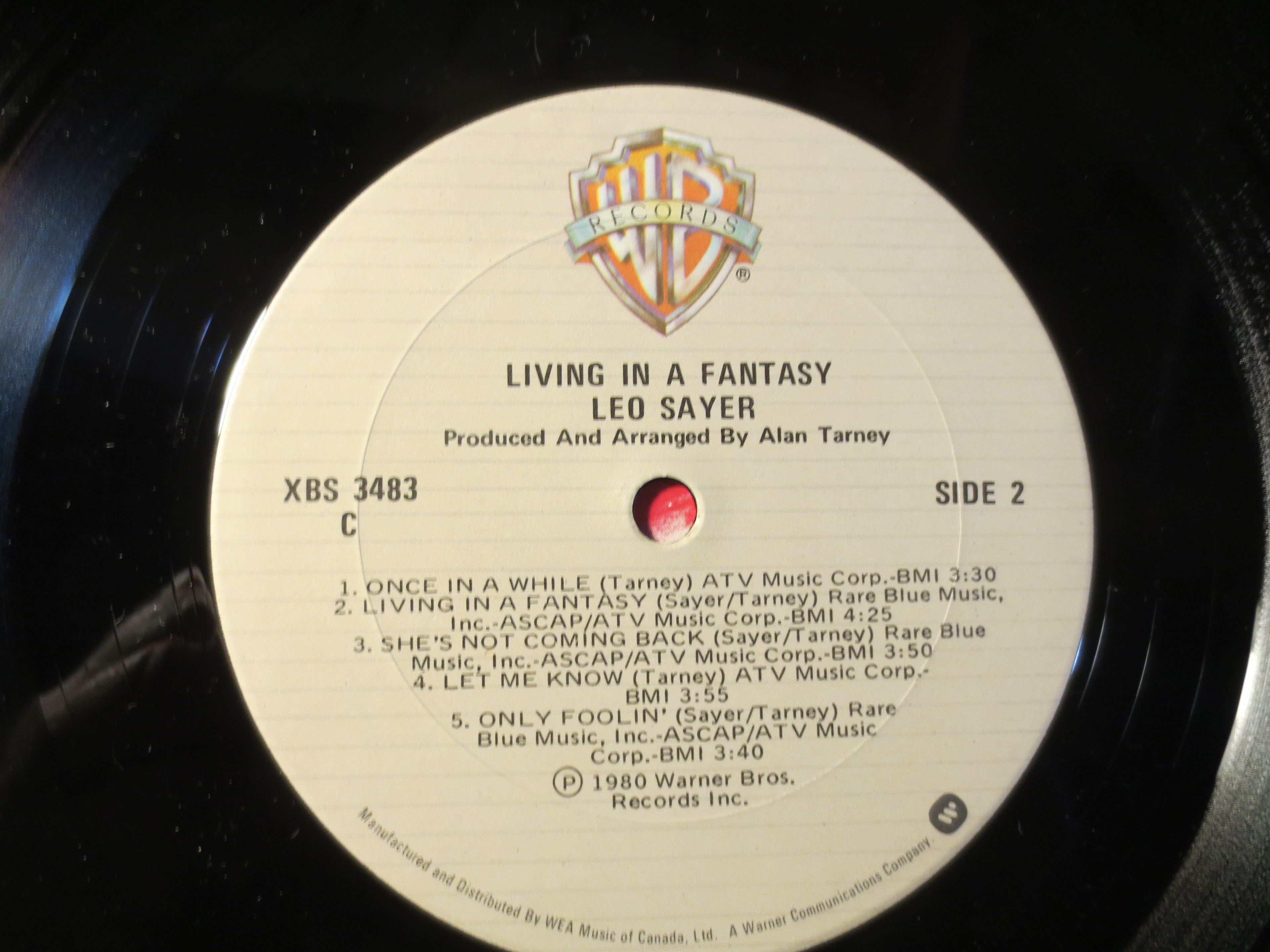 Leo Sayer – Living in a Fantasy (1980) Vinyl LP