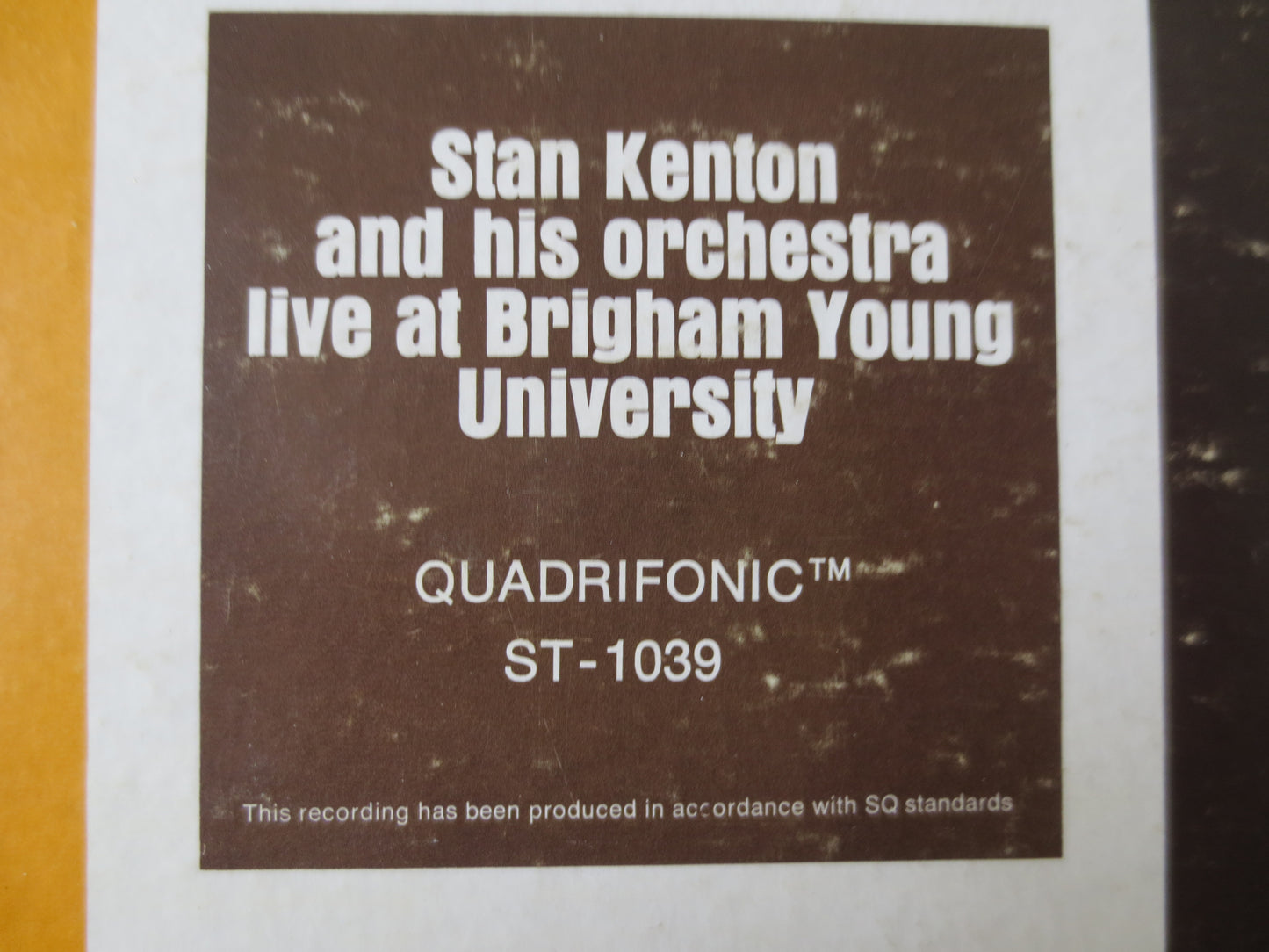 STAN KENTON, LIVE at Brigham Young, Stan Kenton Records, Stan Kenton Album, Stan Kenton Lp, Jazz Lp, Swing lp, 1972 Records