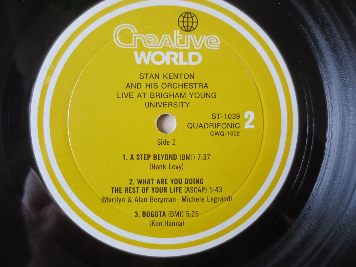 STAN KENTON, LIVE at Brigham Young, Stan Kenton Records, Stan Kenton Album, Stan Kenton Lp, Jazz Lp, Swing lp, 1972 Records