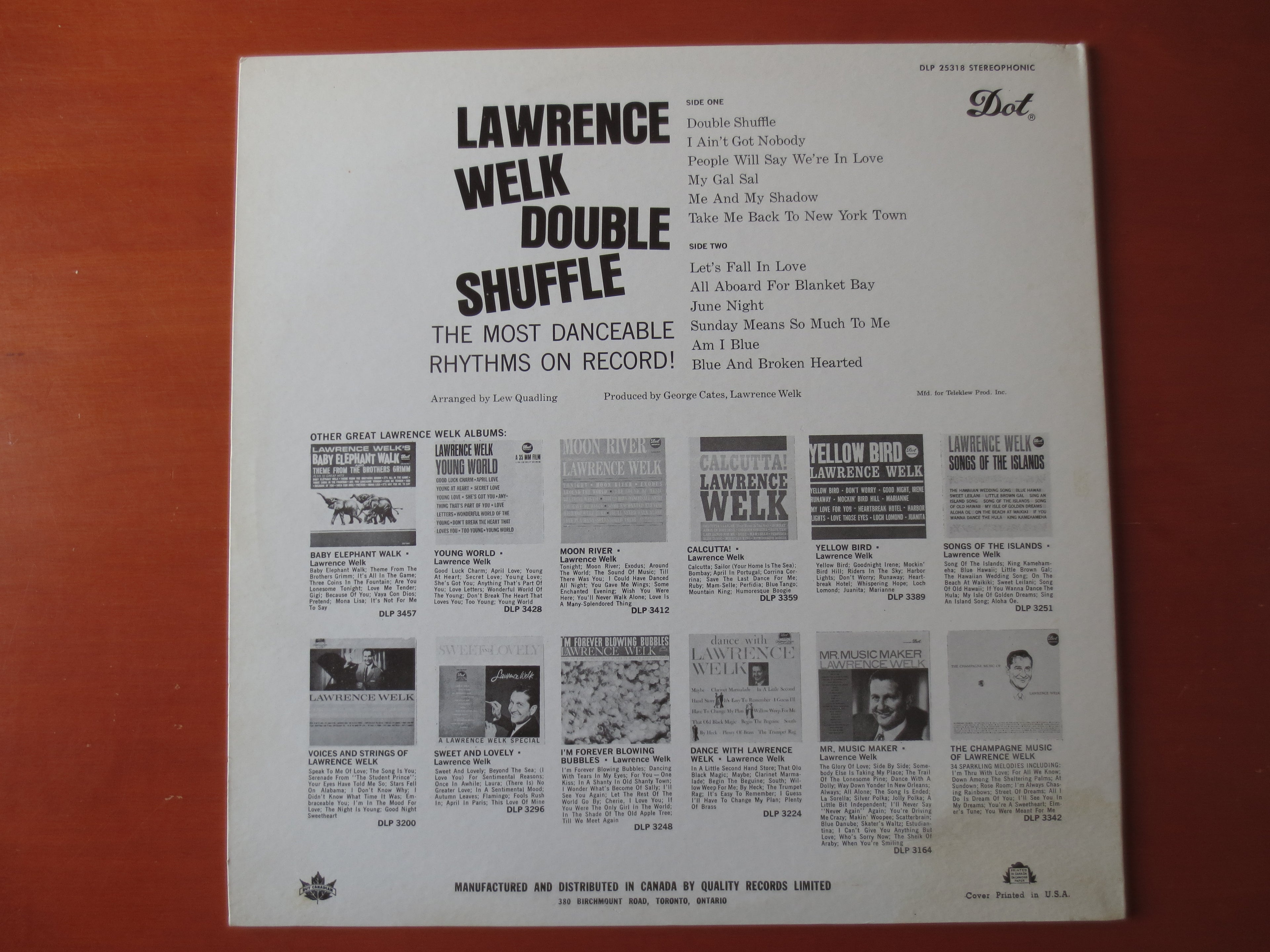 Lawrence Welk – Double Shuffle (1962) Vinyl LP