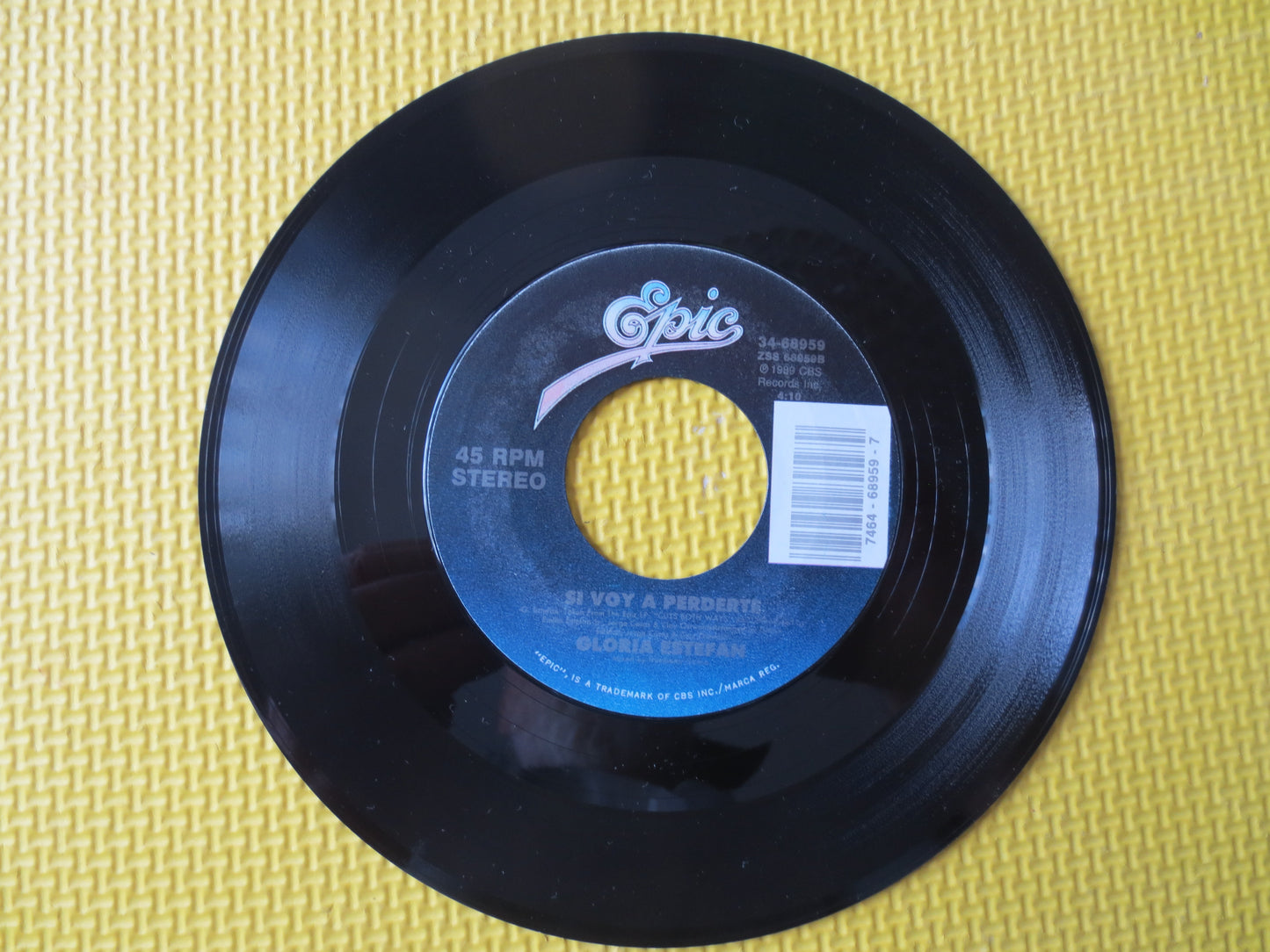 GLORIA ESTEFAN, Don't WANNA Lose You, 45 Rpm, Pop Record, Pop Album, Pop Vinyl, Record Vinyl, Vinyl Record, 1989 Records