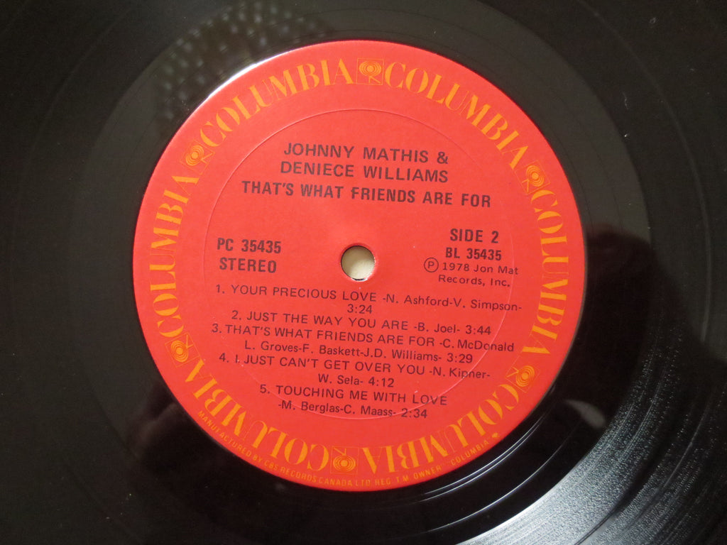 Johnny Mathis & Deniece Williams – That's What Friends Are For (1978) Vinyl LP