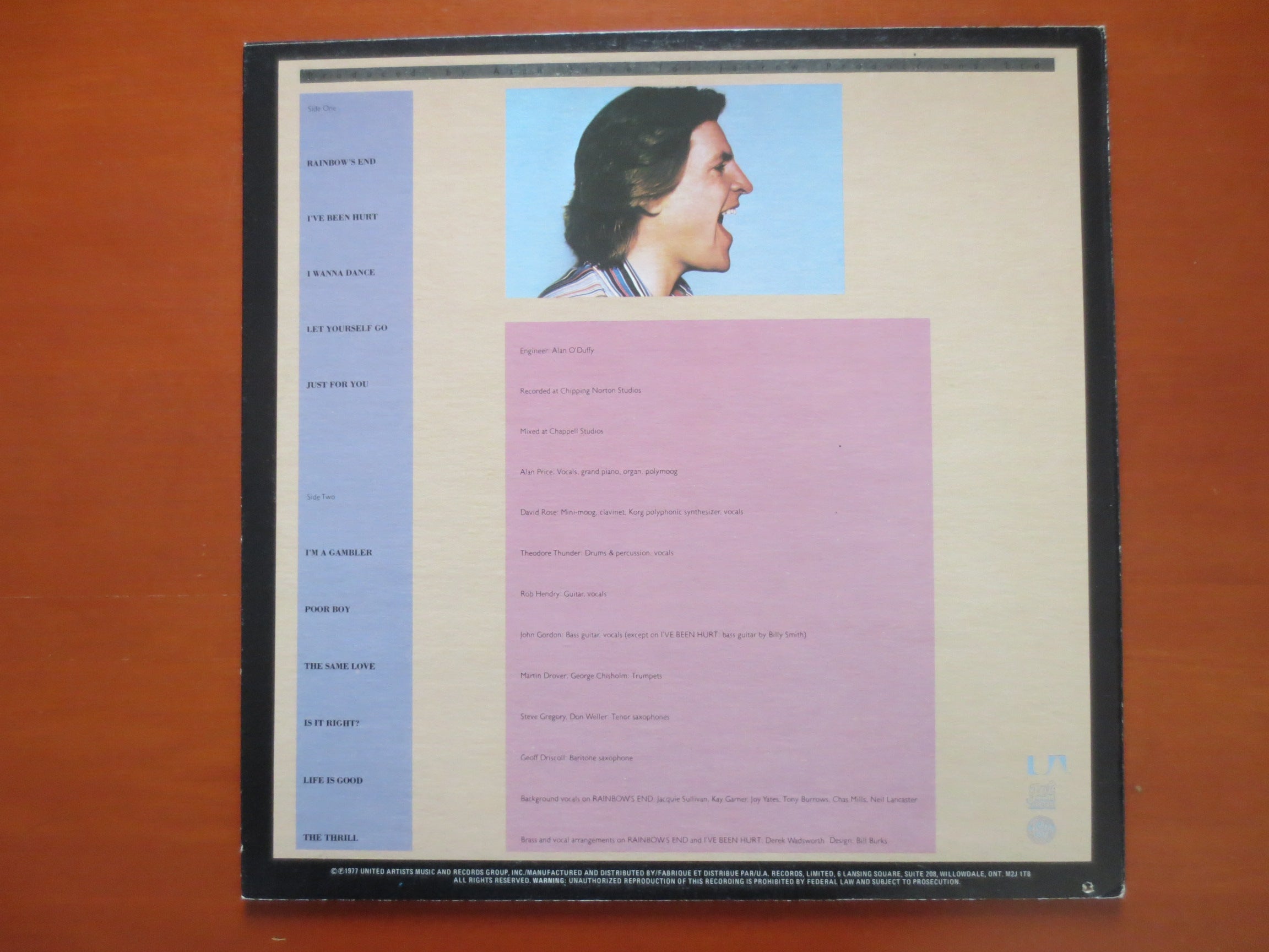Alan Price – Alan Price (1977) Vinyl LP