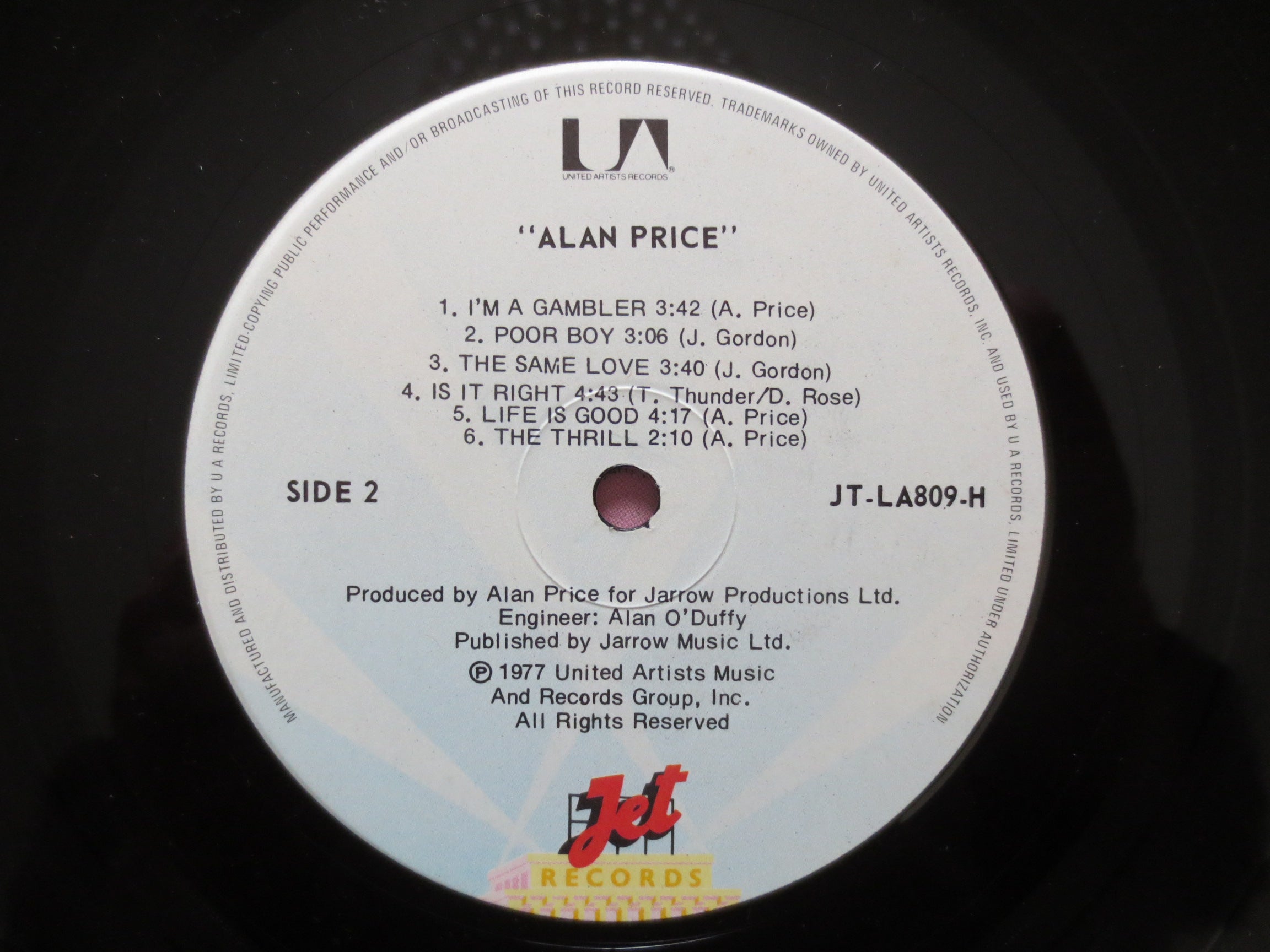 Alan Price – Alan Price (1977) Vinyl LP
