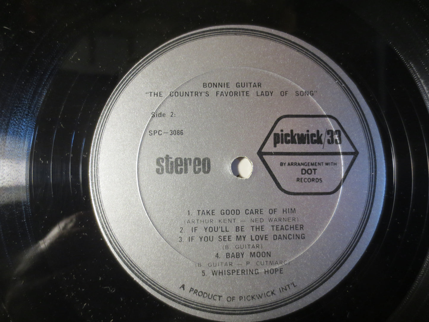 BONNIE GUITAR, The Country's Favorite LADY of Song, Bonnie Guitar Record, Country Records, Bonnie Guitar Lps, 1968 Records
