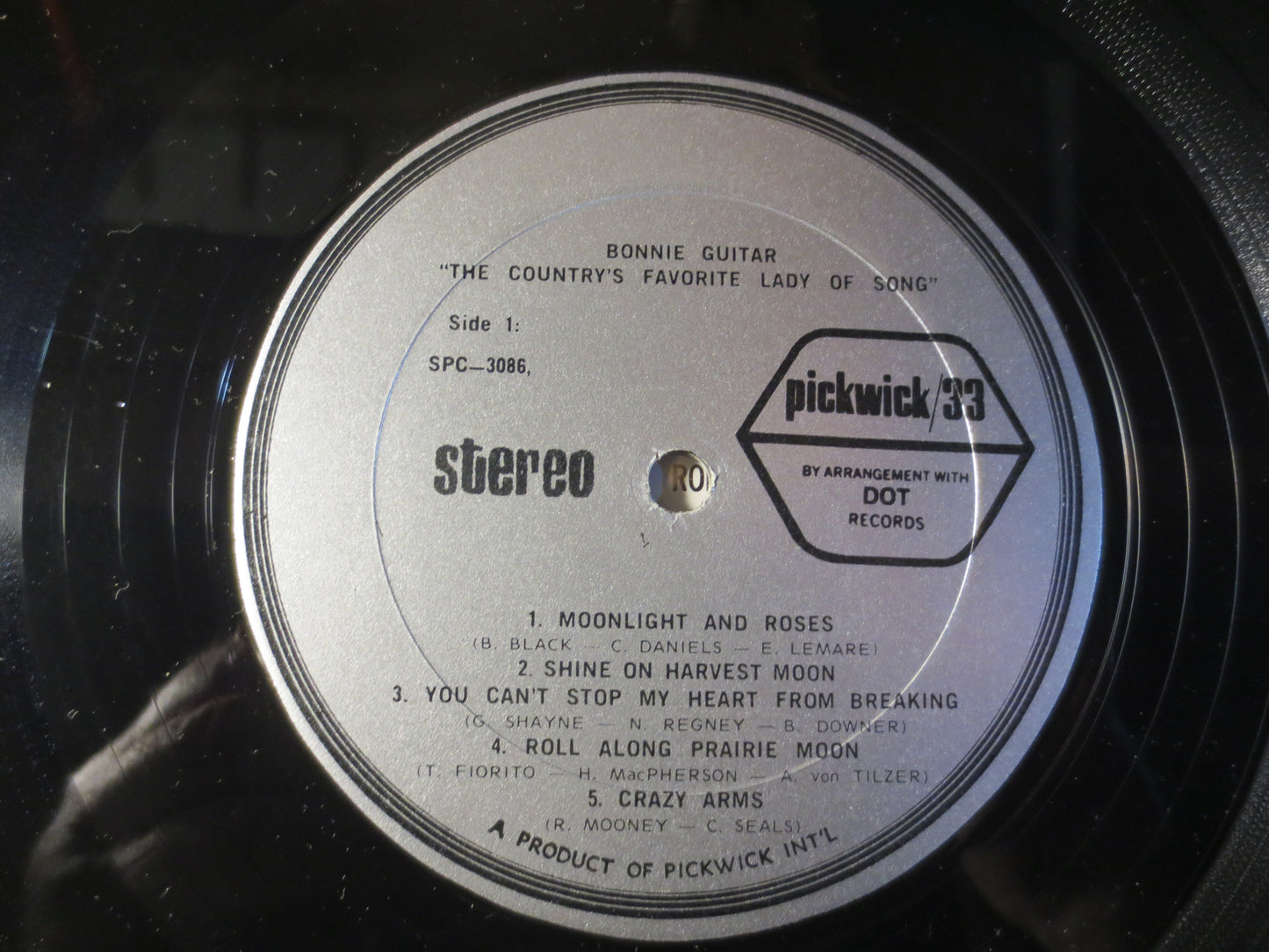 BONNIE GUITAR, The Country's Favorite LADY of Song, Bonnie Guitar Record, Country Records, Bonnie Guitar Lps, 1968 Records