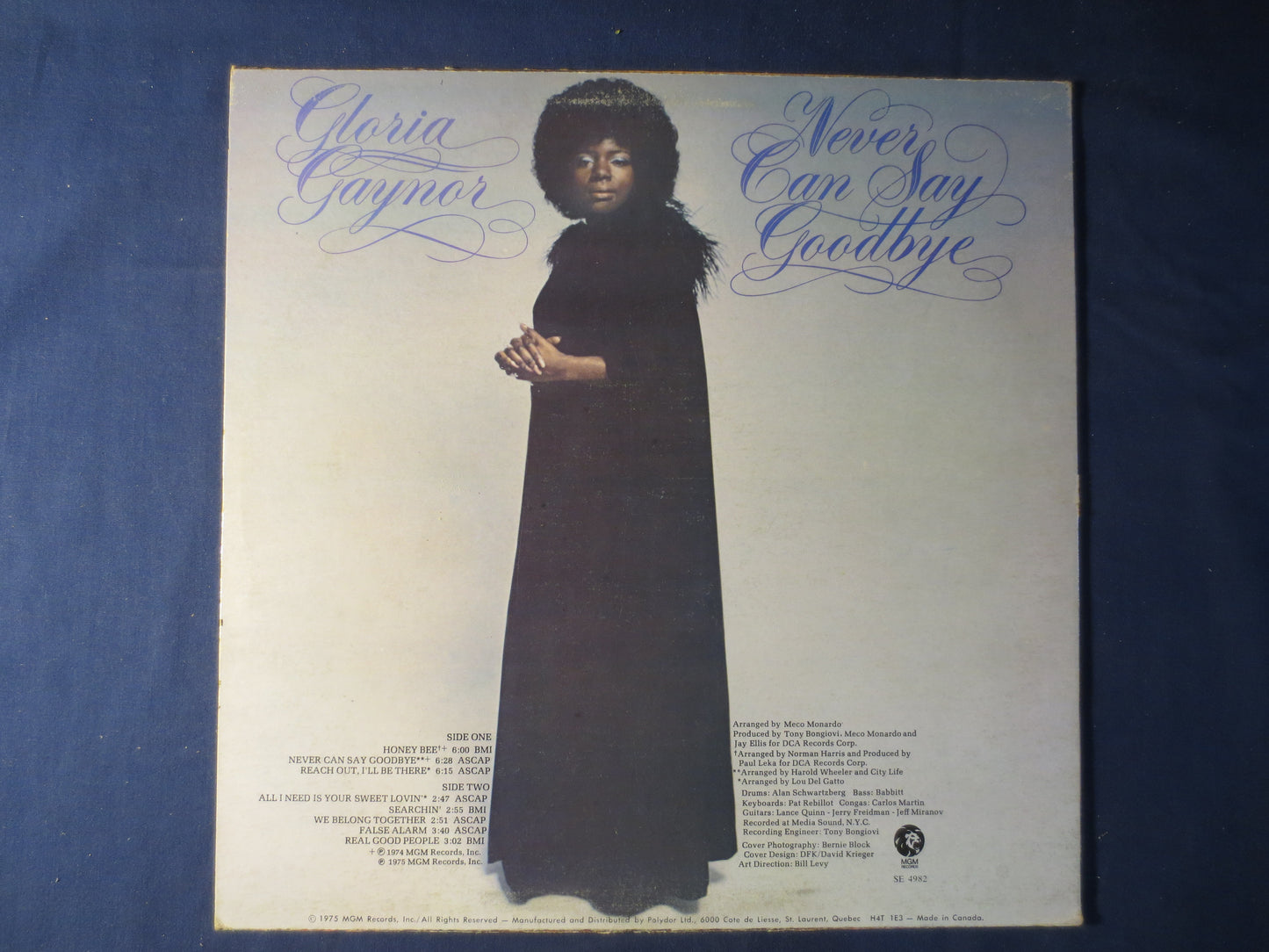 GLORIA GAYNOR, Never Can Say Goodbye, Gloria Gaynor Albums, Vintage Vinyl, Vinyl Records, Vinyl, Record Vinyl, 1975 Records