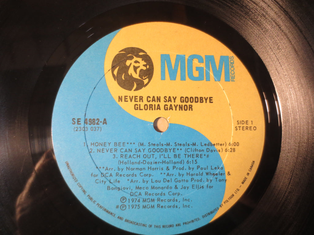 Gloria Gaynor – Never Can Say Goodbye (1975) Vinyl LP