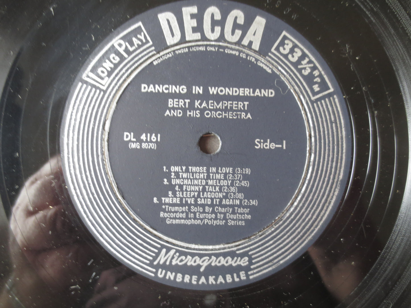 BERT KAEMPFERT, DANCING in Wonderland, Bert Kaempfert Album, Jazz Records, Jazz Album, Bert Kaempfert Music, 1961 Records