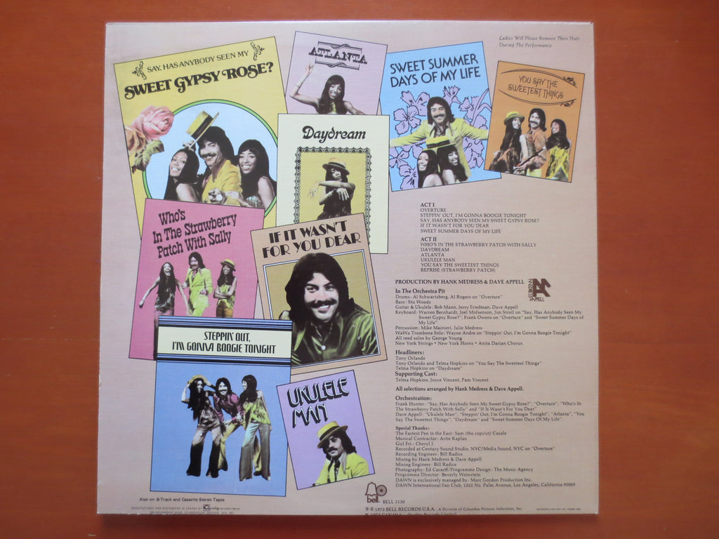 Tony Orlando & Dawn – New Ragtime Follies (1973) Vinyl LP