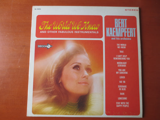 BERT KAEMPFERT, The WORLD We Knew, Bert Kaempfert Album, Jazz Records, Jazz Albums, Bert Kaempfert Music, lps, 1967 Records