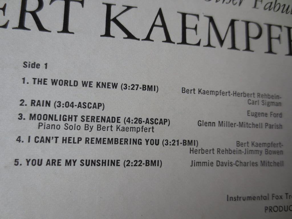 Bert Kaempfert – The World We Knew (1967) Vinyl LP