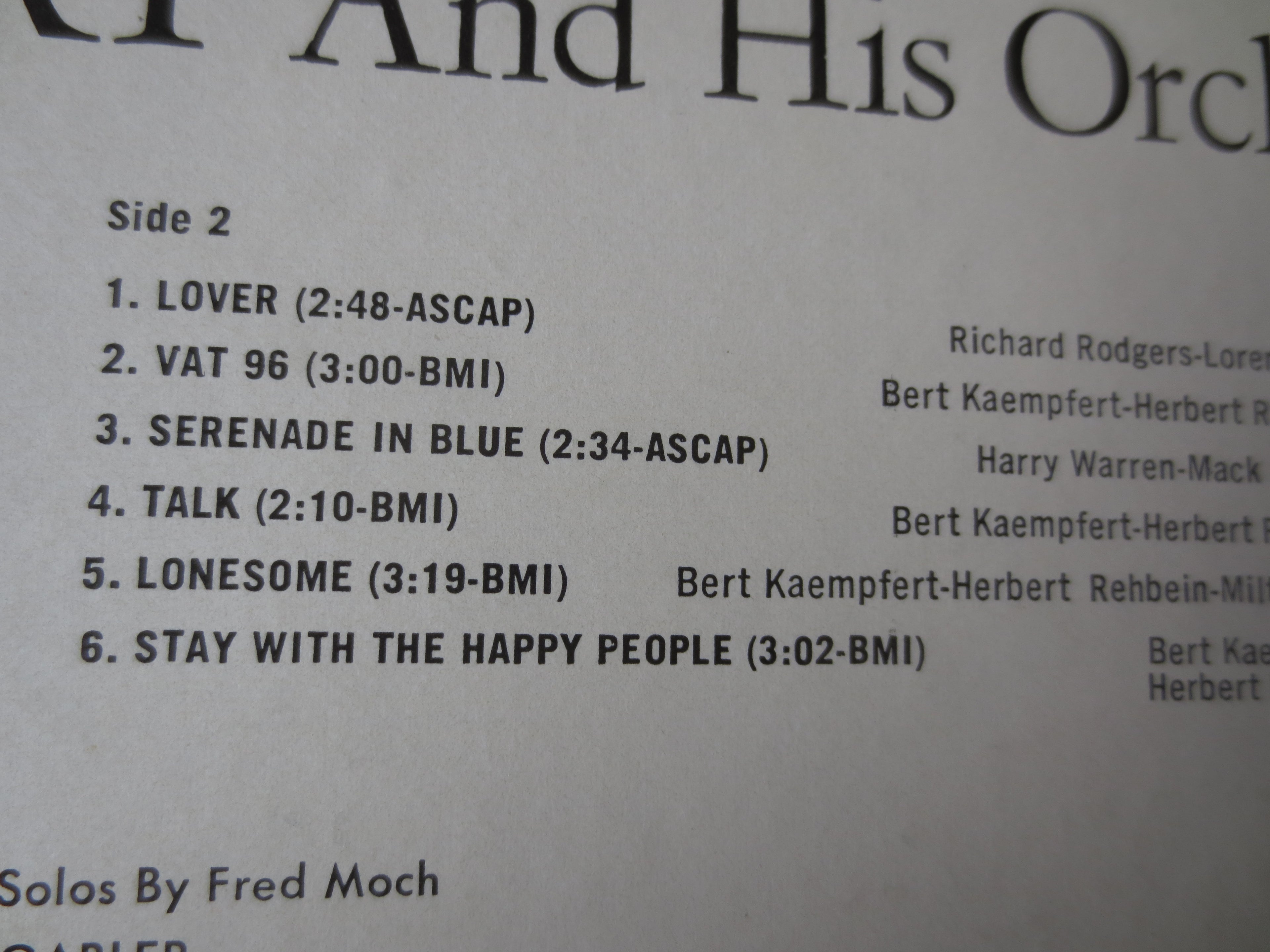 Bert Kaempfert – The World We Knew (1967) Vinyl LP