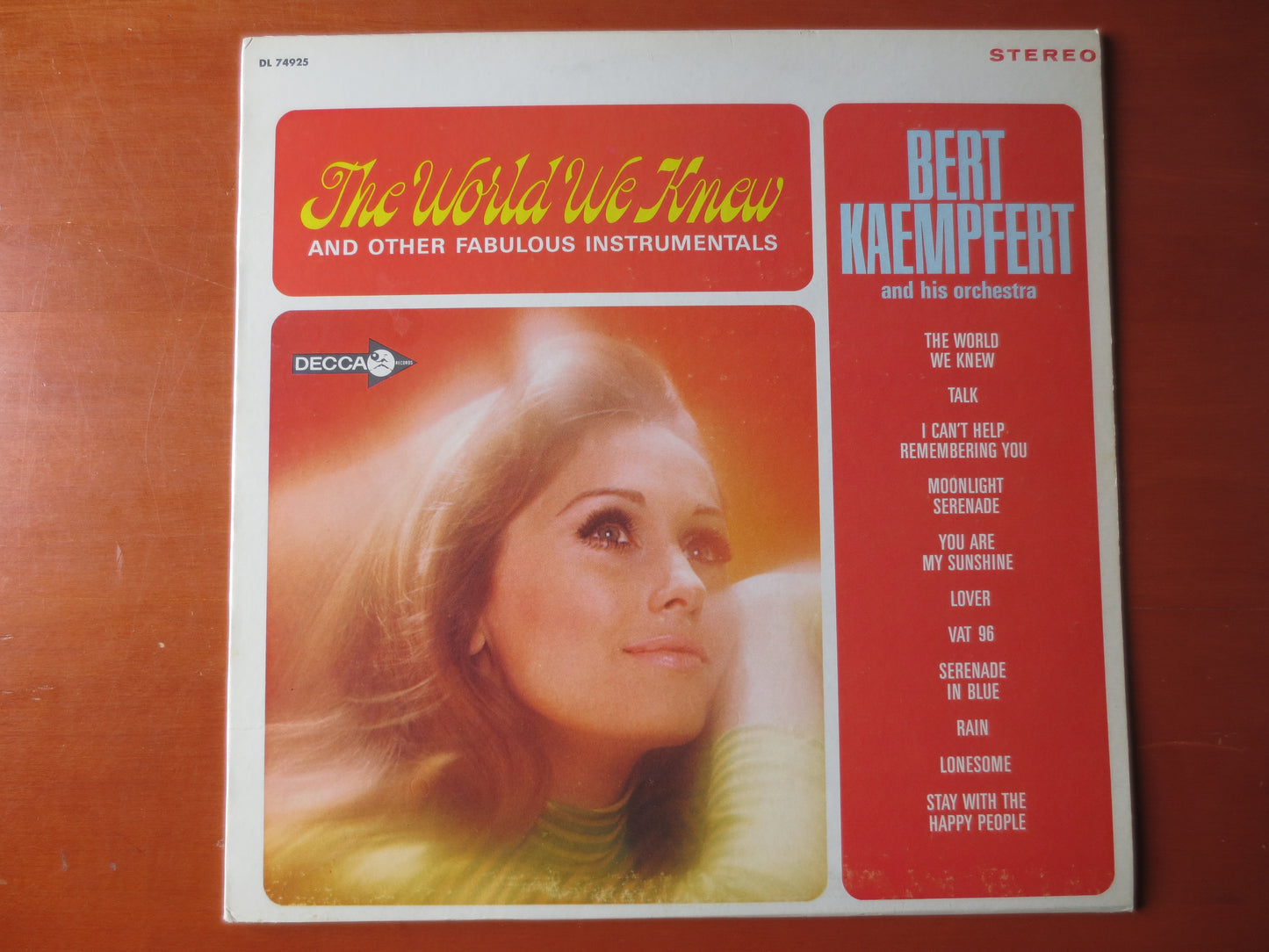BERT KAEMPFERT, The WORLD We Knew, Bert Kaempfert Album, Jazz Records, Jazz Albums, Bert Kaempfert Music, lps, 1967 Records