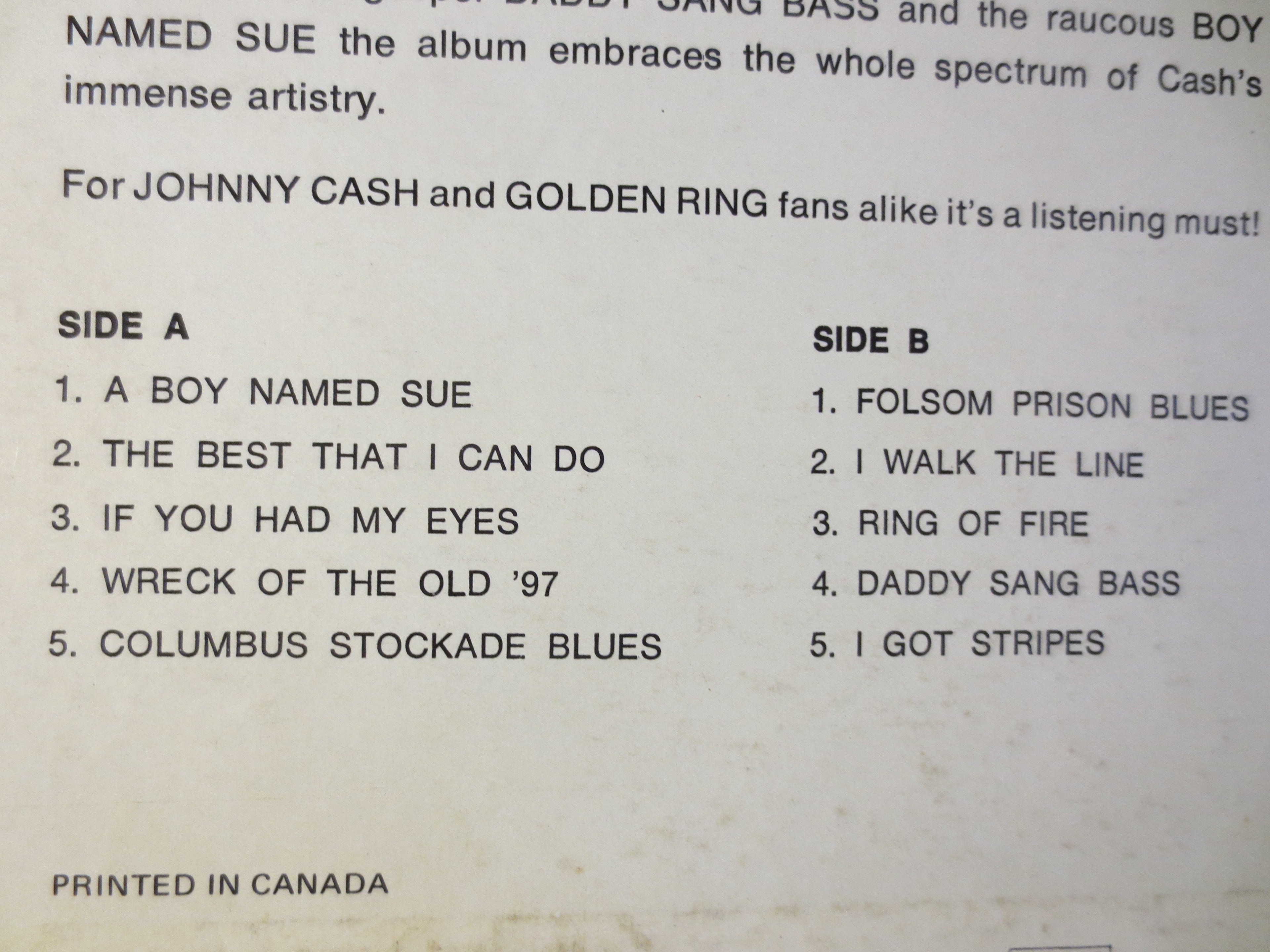 Johnny Cash – The Golden Ring (1960s) Vinyl LP